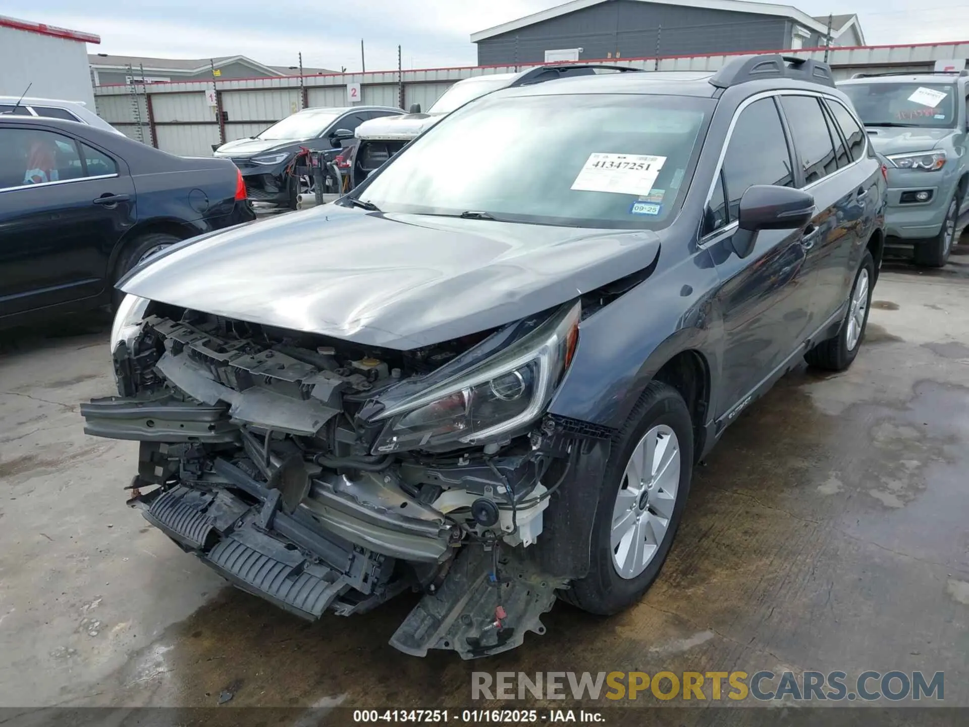 2 Photograph of a damaged car 4S4BSAHC9K3267528 SUBARU OUTBACK 2019