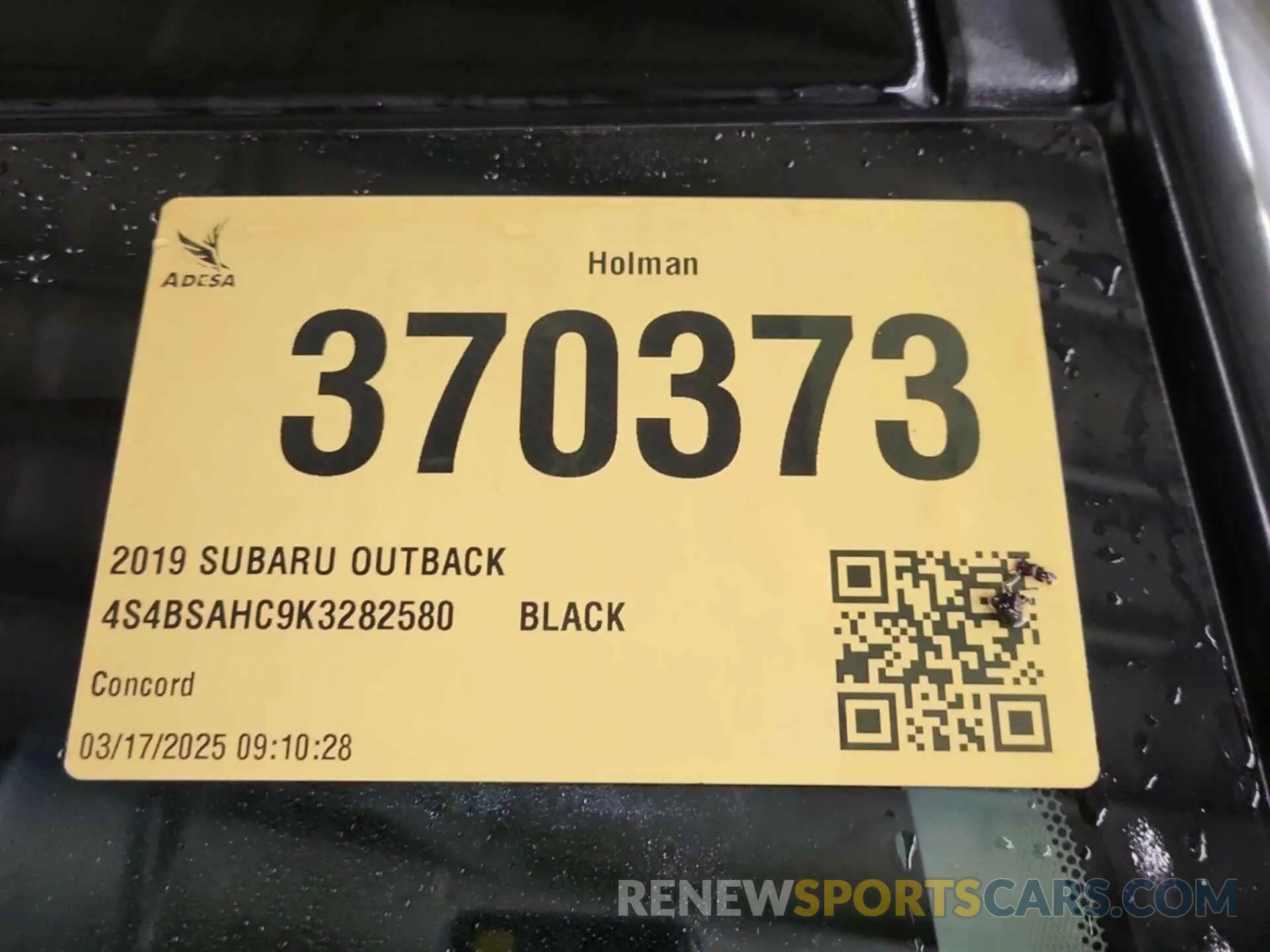 15 Photograph of a damaged car 4S4BSAHC9K3282580 SUBARU OUTBACK 2019
