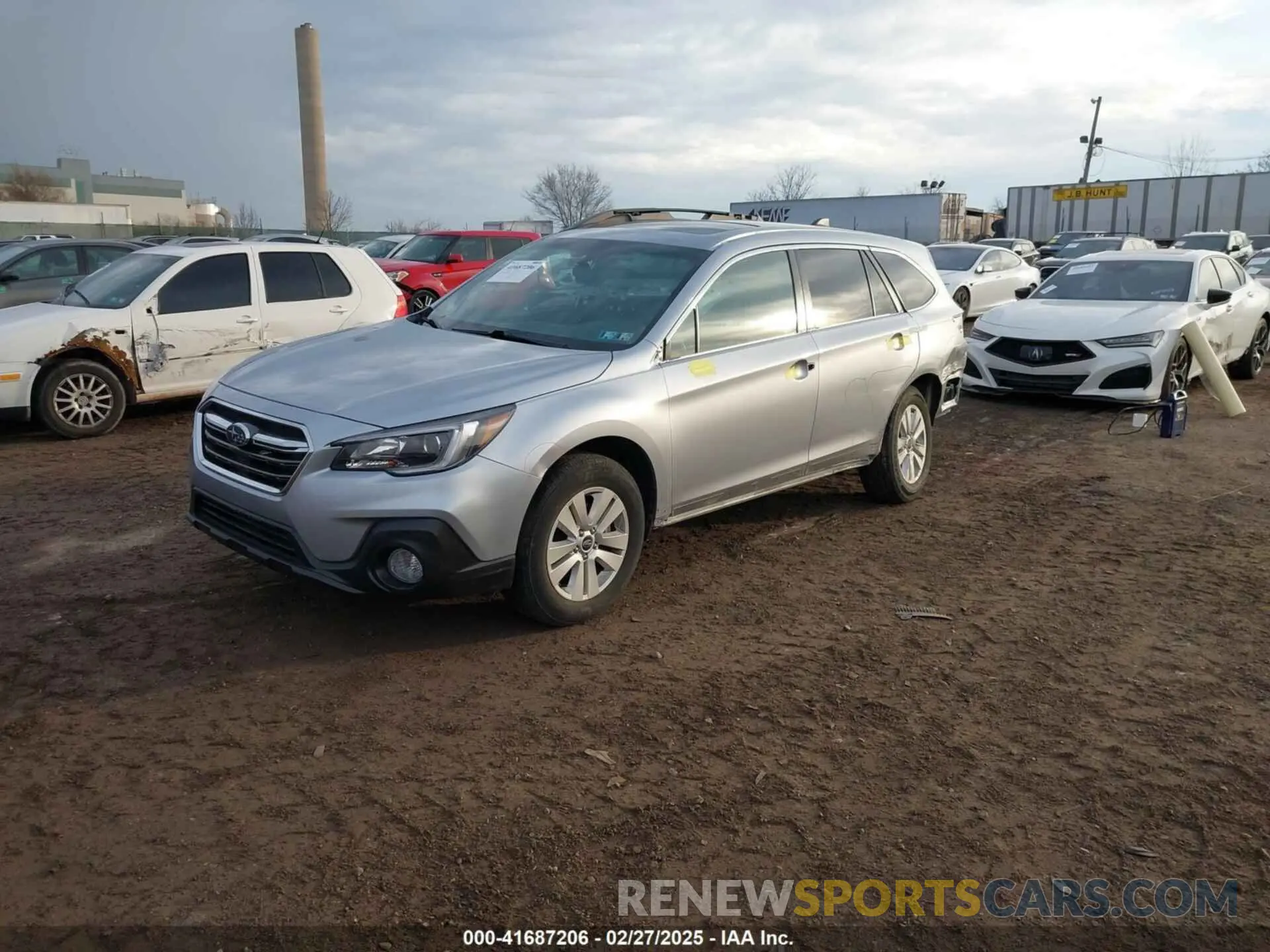 2 Photograph of a damaged car 4S4BSAHCXK3259552 SUBARU OUTBACK 2019