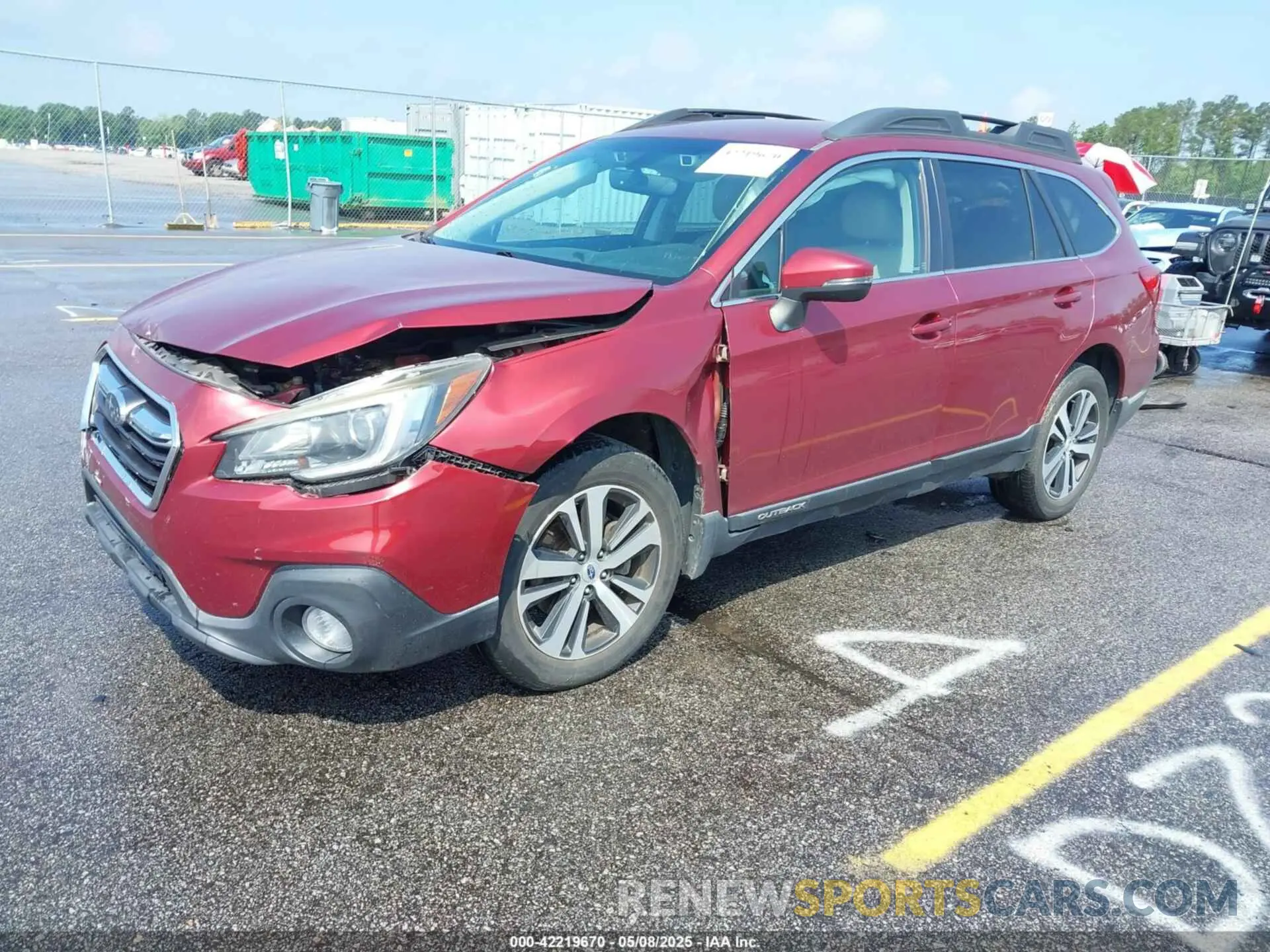 2 Photograph of a damaged car 4S4BSAJC0K3215313 SUBARU OUTBACK 2019