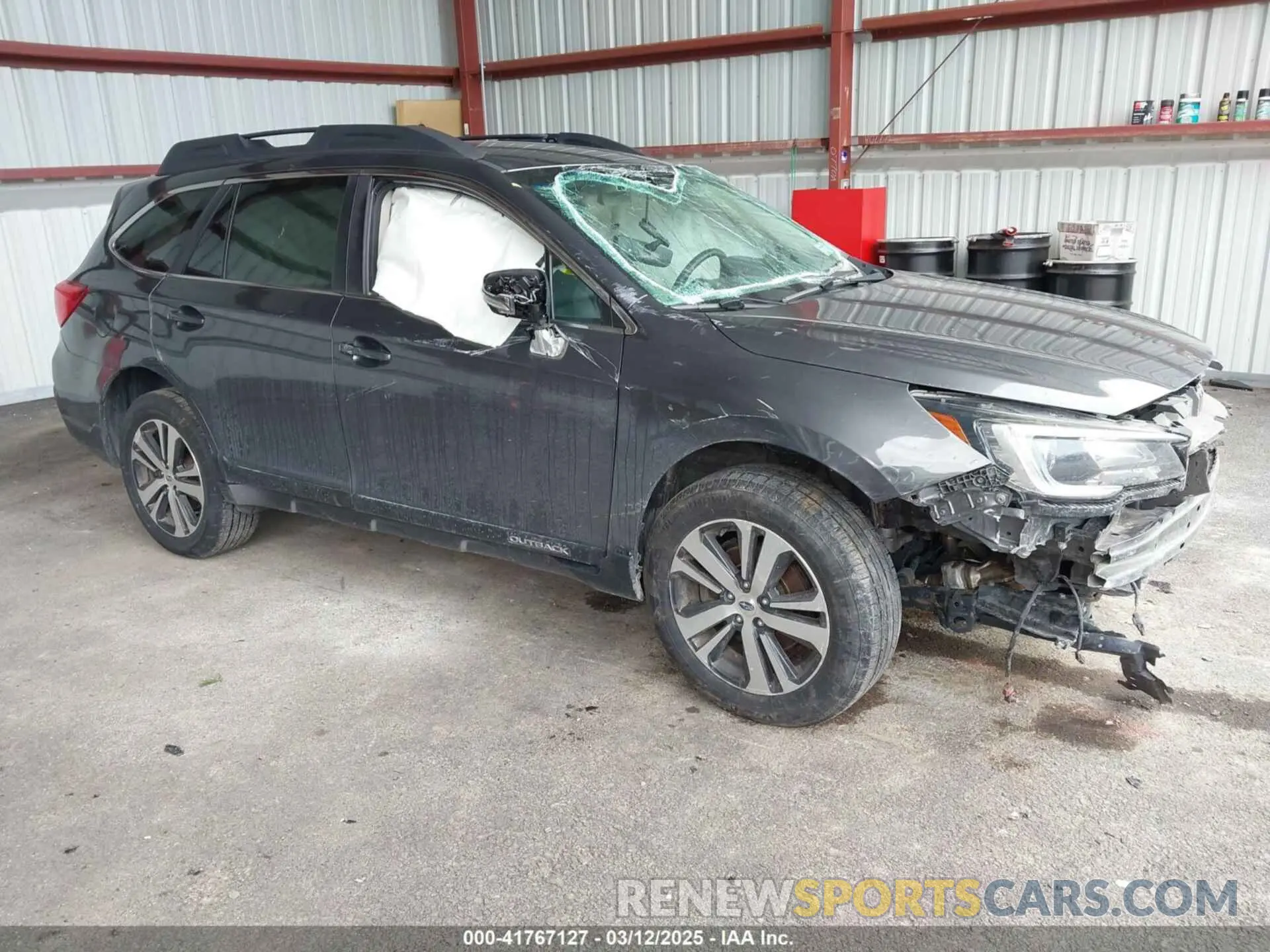 1 Photograph of a damaged car 4S4BSAJC6K3328134 SUBARU OUTBACK 2019