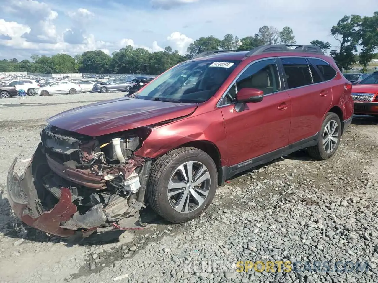 1 Photograph of a damaged car 4S4BSANC0K3262979 SUBARU OUTBACK 2019