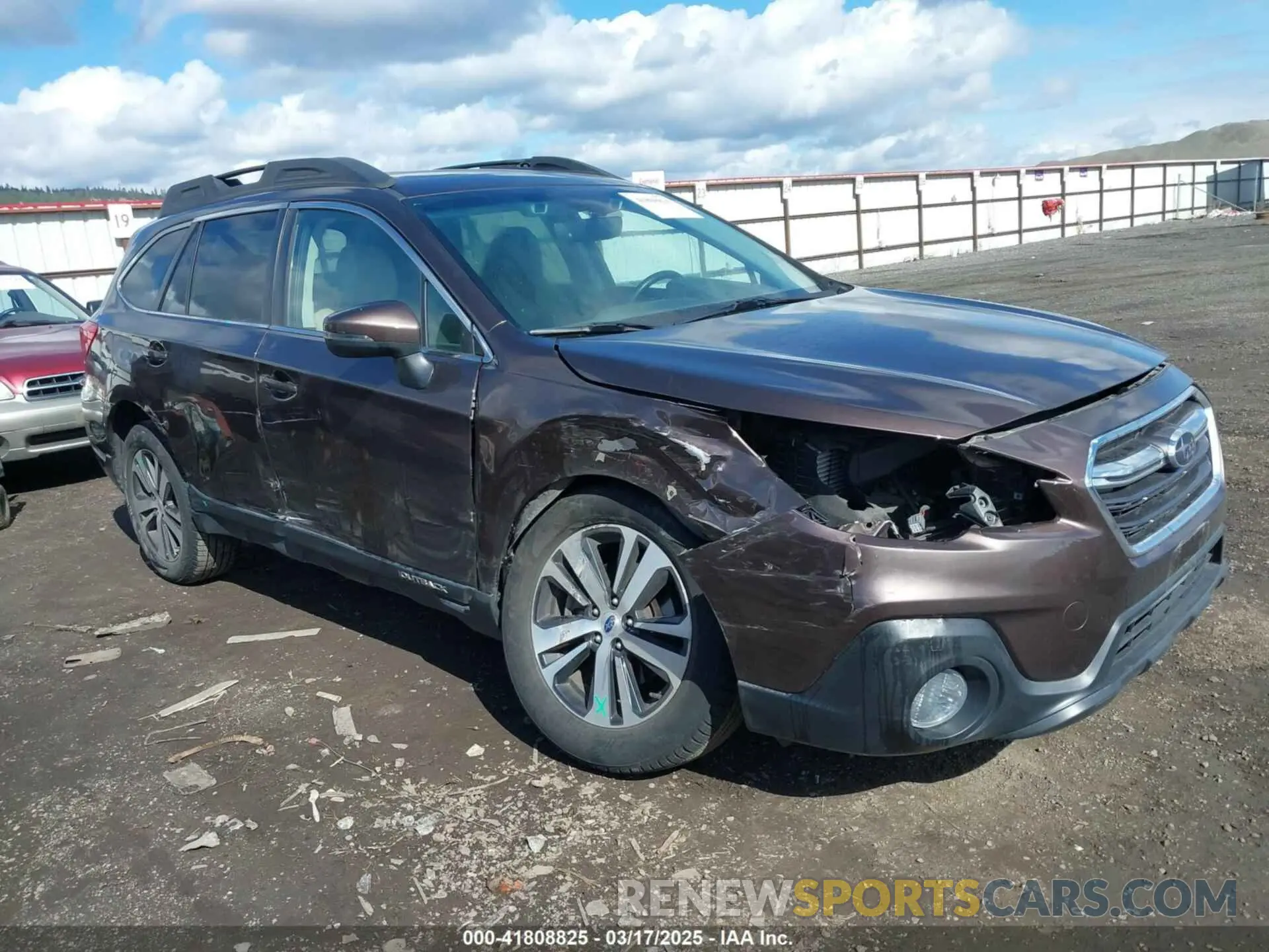 1 Photograph of a damaged car 4S4BSANC0K3359888 SUBARU OUTBACK 2019