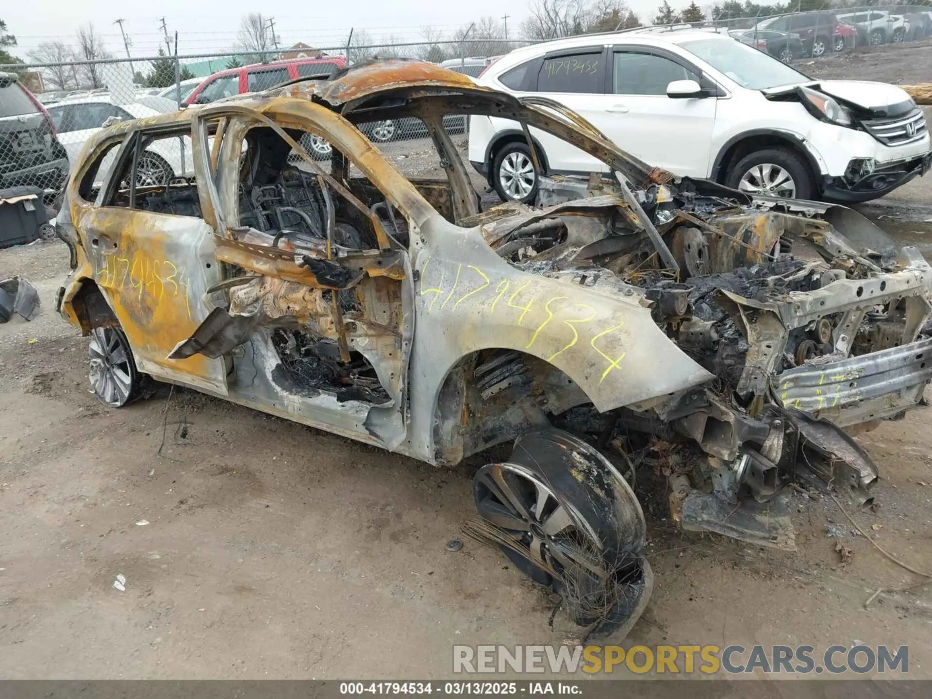 1 Photograph of a damaged car 4S4BSANC1K3267494 SUBARU OUTBACK 2019