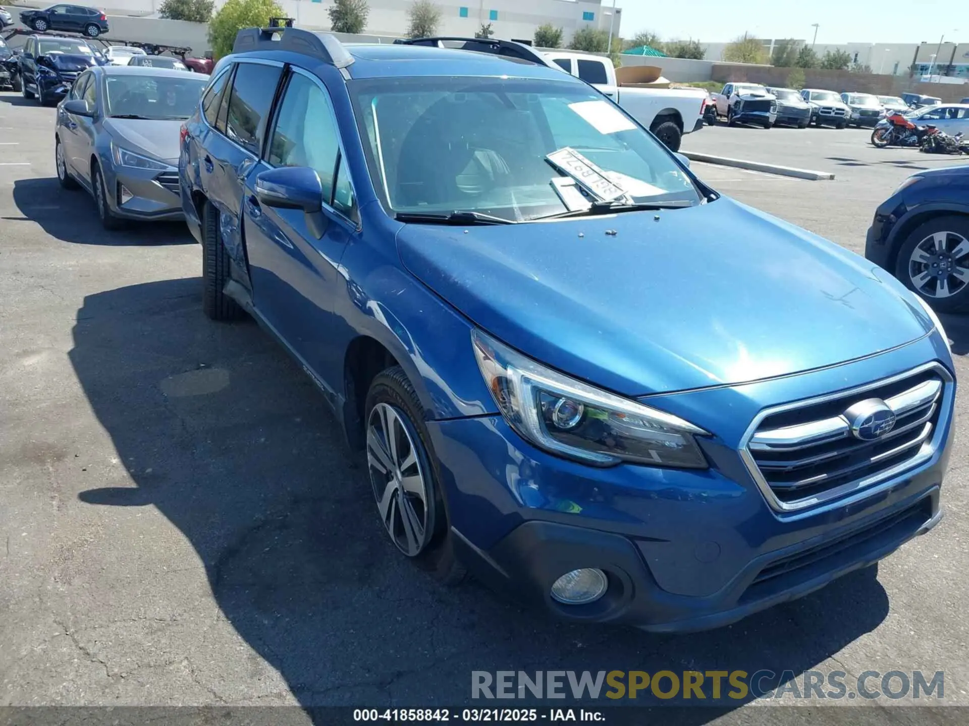 1 Photograph of a damaged car 4S4BSANC2K3254429 SUBARU OUTBACK 2019