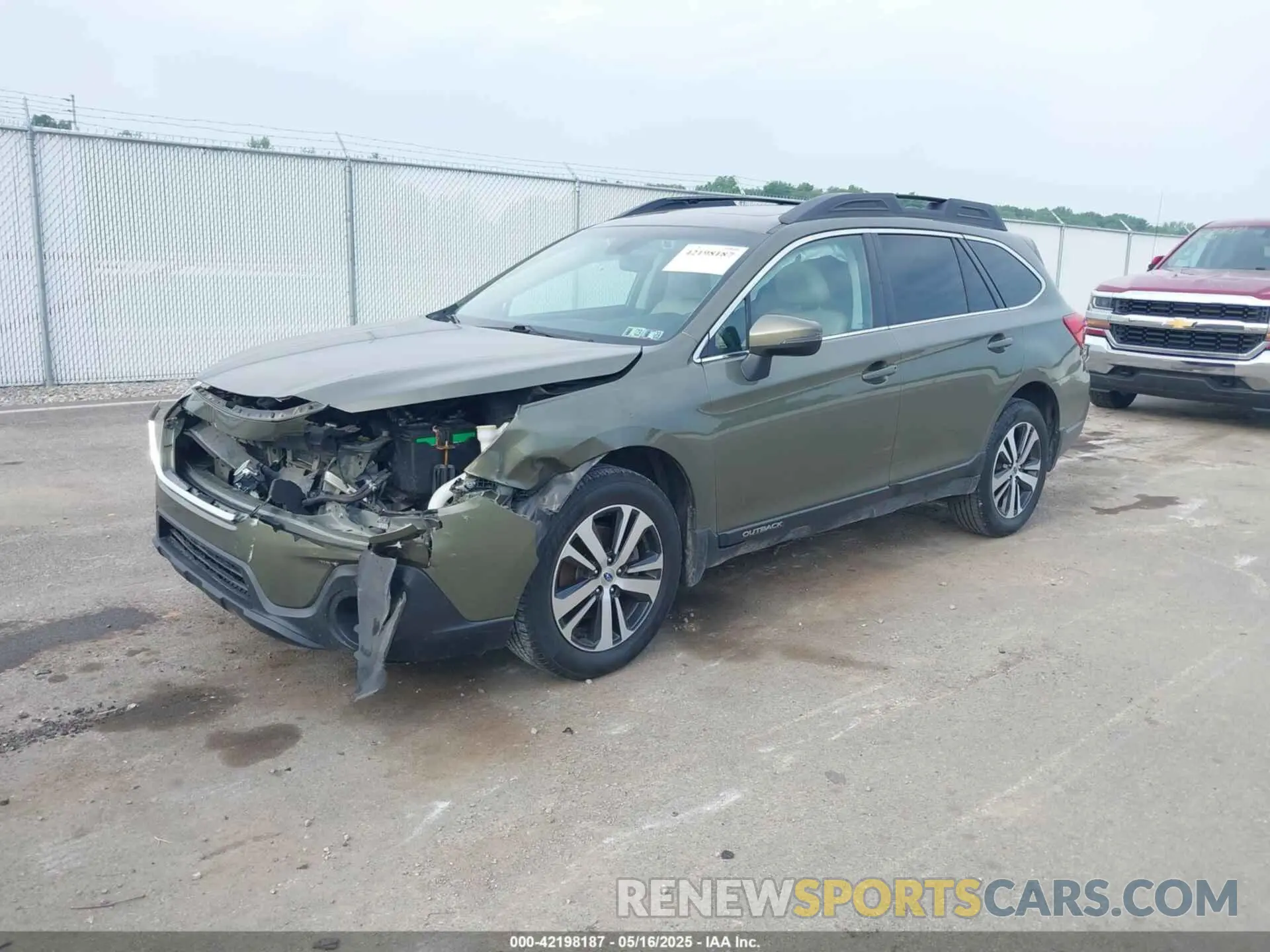2 Photograph of a damaged car 4S4BSANC2K3276219 SUBARU OUTBACK 2019