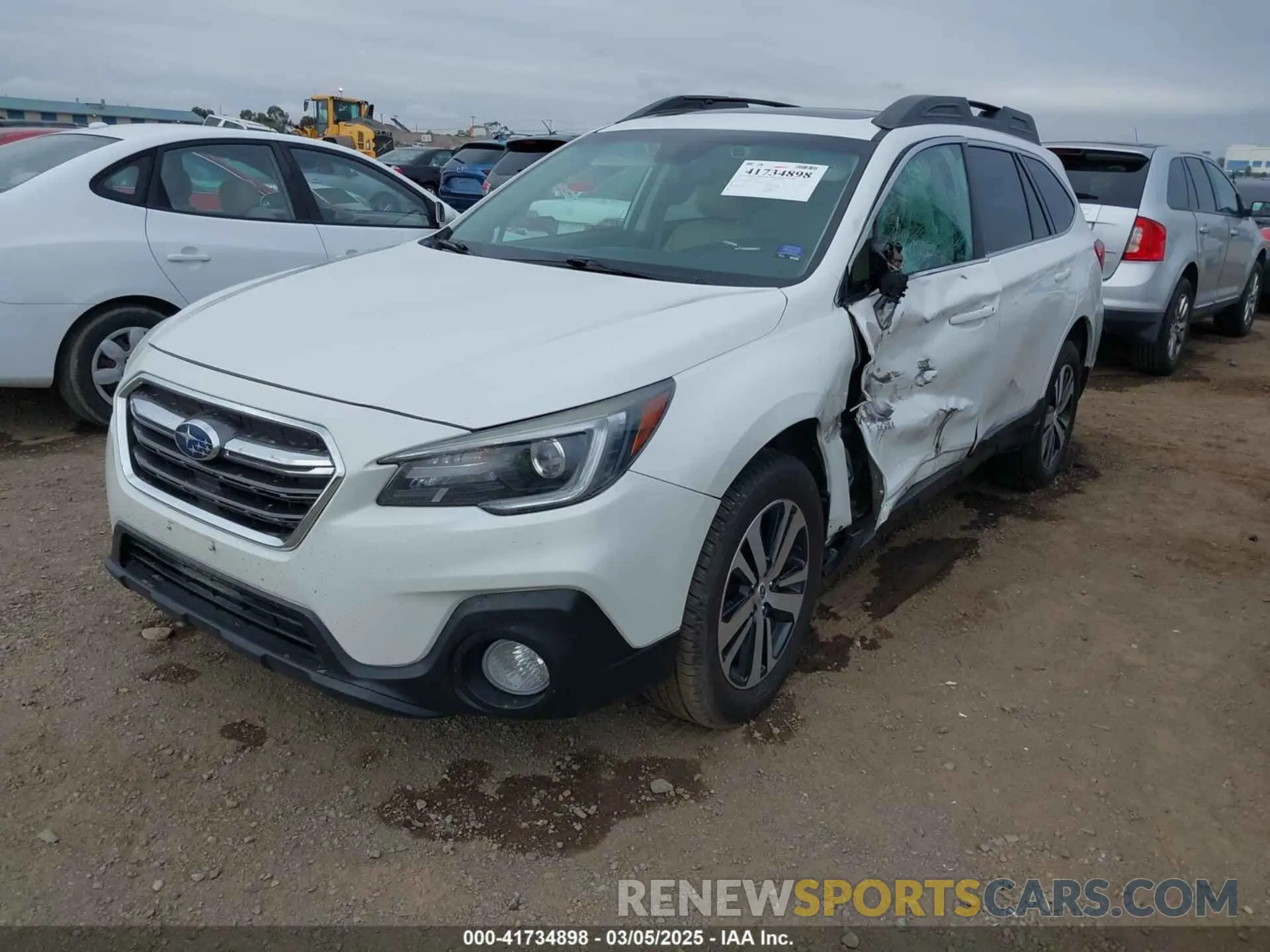2 Photograph of a damaged car 4S4BSANC3K3252494 SUBARU OUTBACK 2019