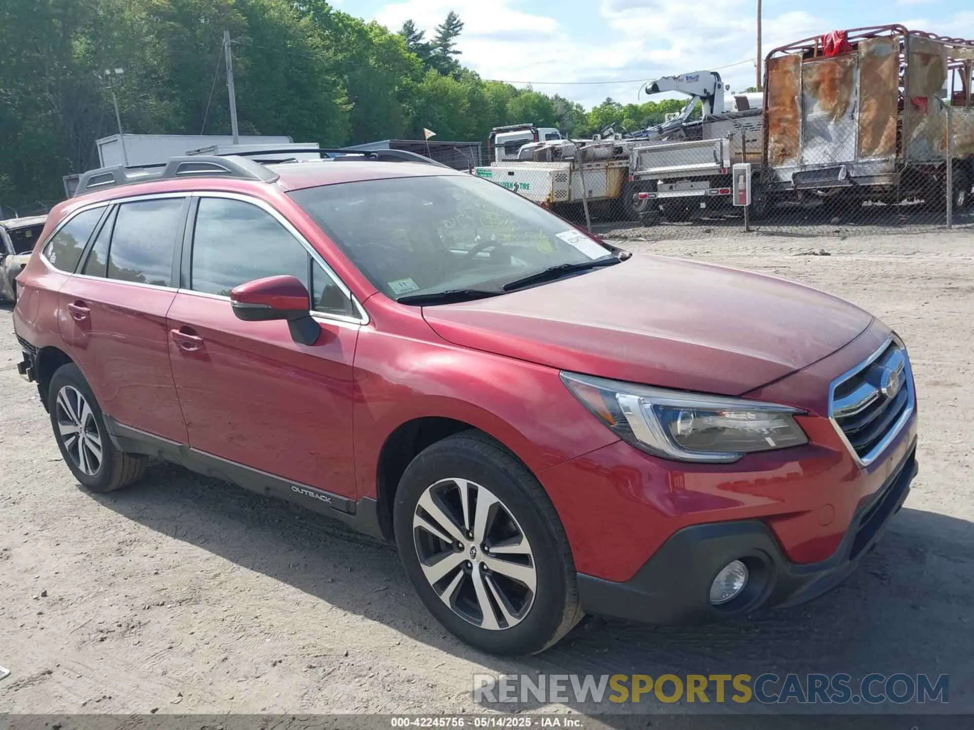 1 Photograph of a damaged car 4S4BSANC3K3395882 SUBARU OUTBACK 2019