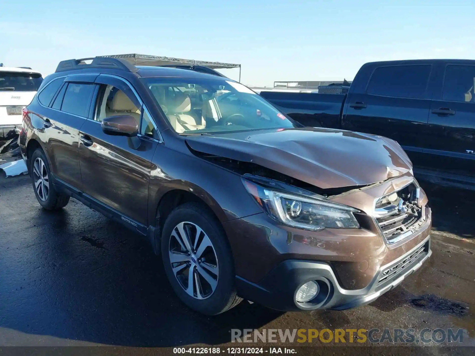 1 Photograph of a damaged car 4S4BSANC4K3389184 SUBARU OUTBACK 2019