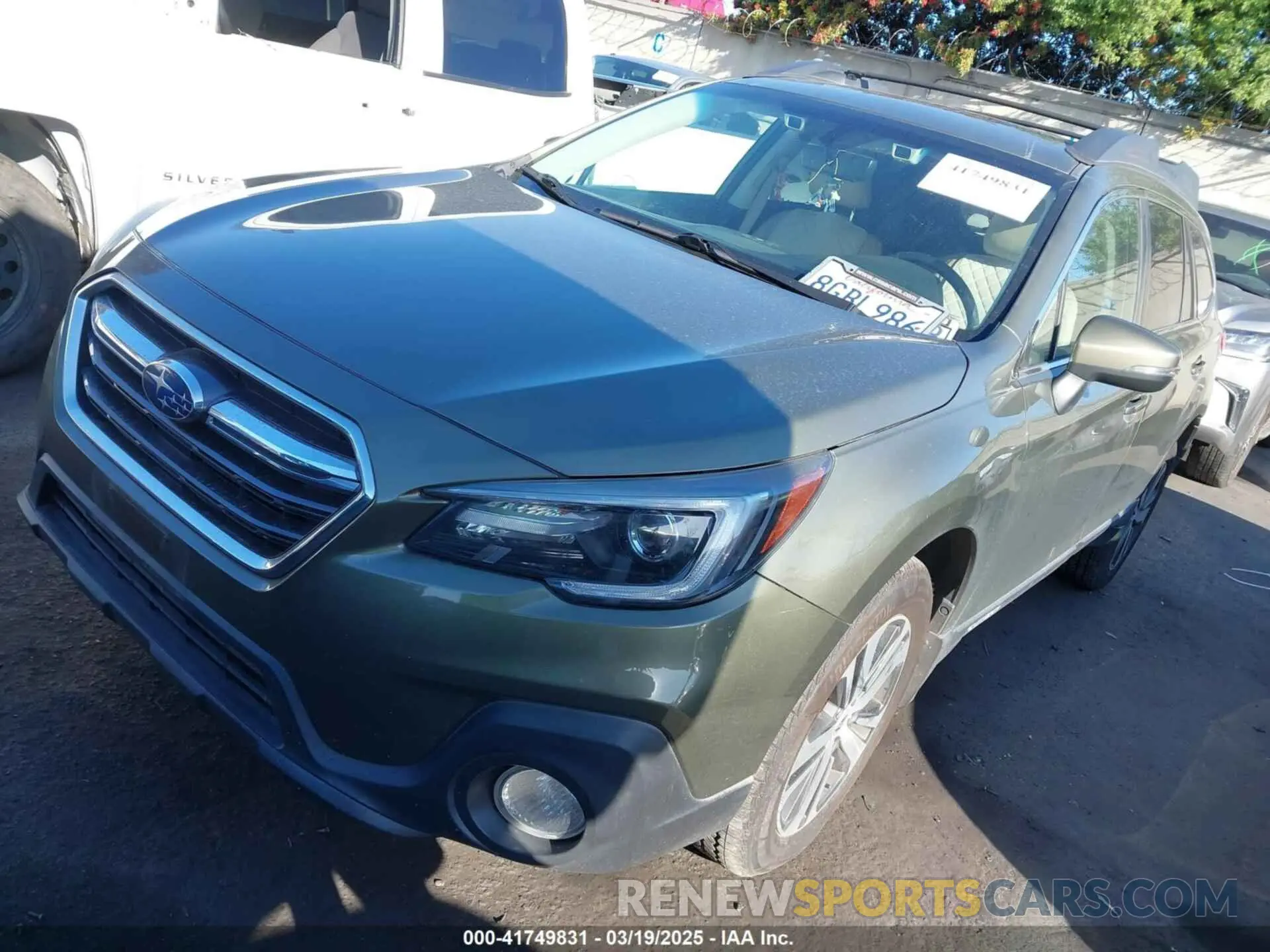 2 Photograph of a damaged car 4S4BSANC5K3215771 SUBARU OUTBACK 2019