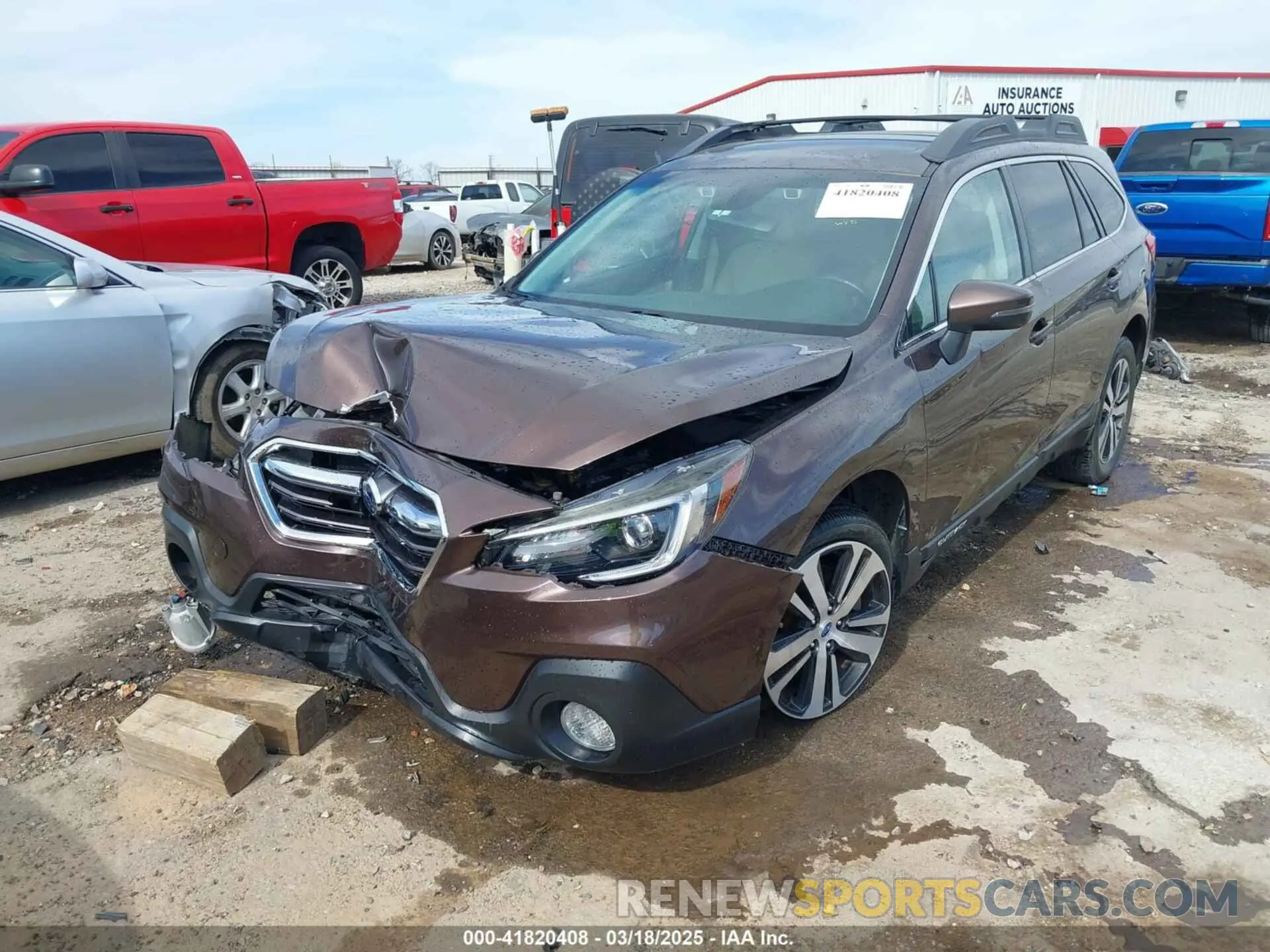 2 Photograph of a damaged car 4S4BSANC7K3249727 SUBARU OUTBACK 2019