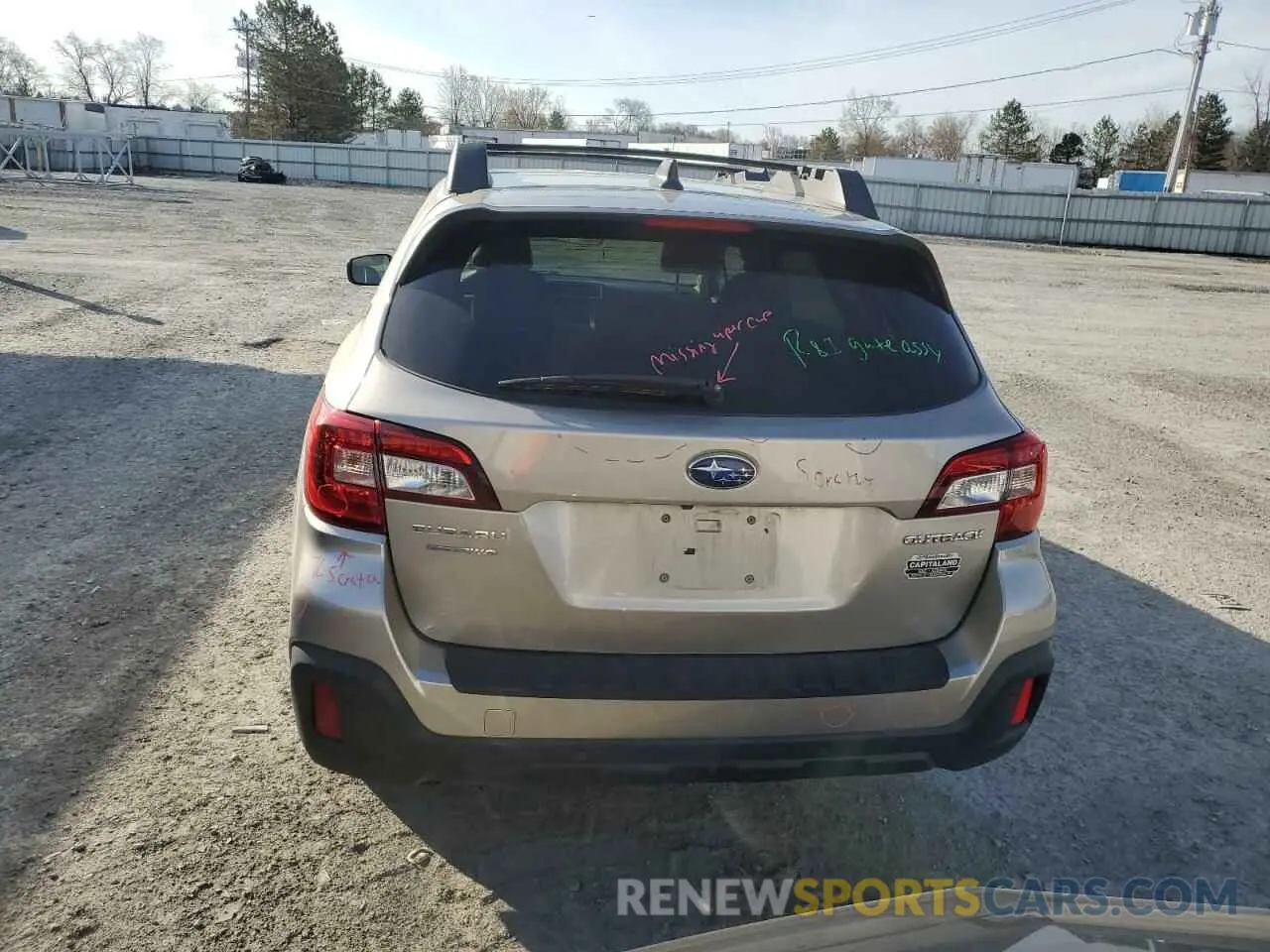 6 Photograph of a damaged car 4S4BSANC7K3258444 SUBARU OUTBACK 2019