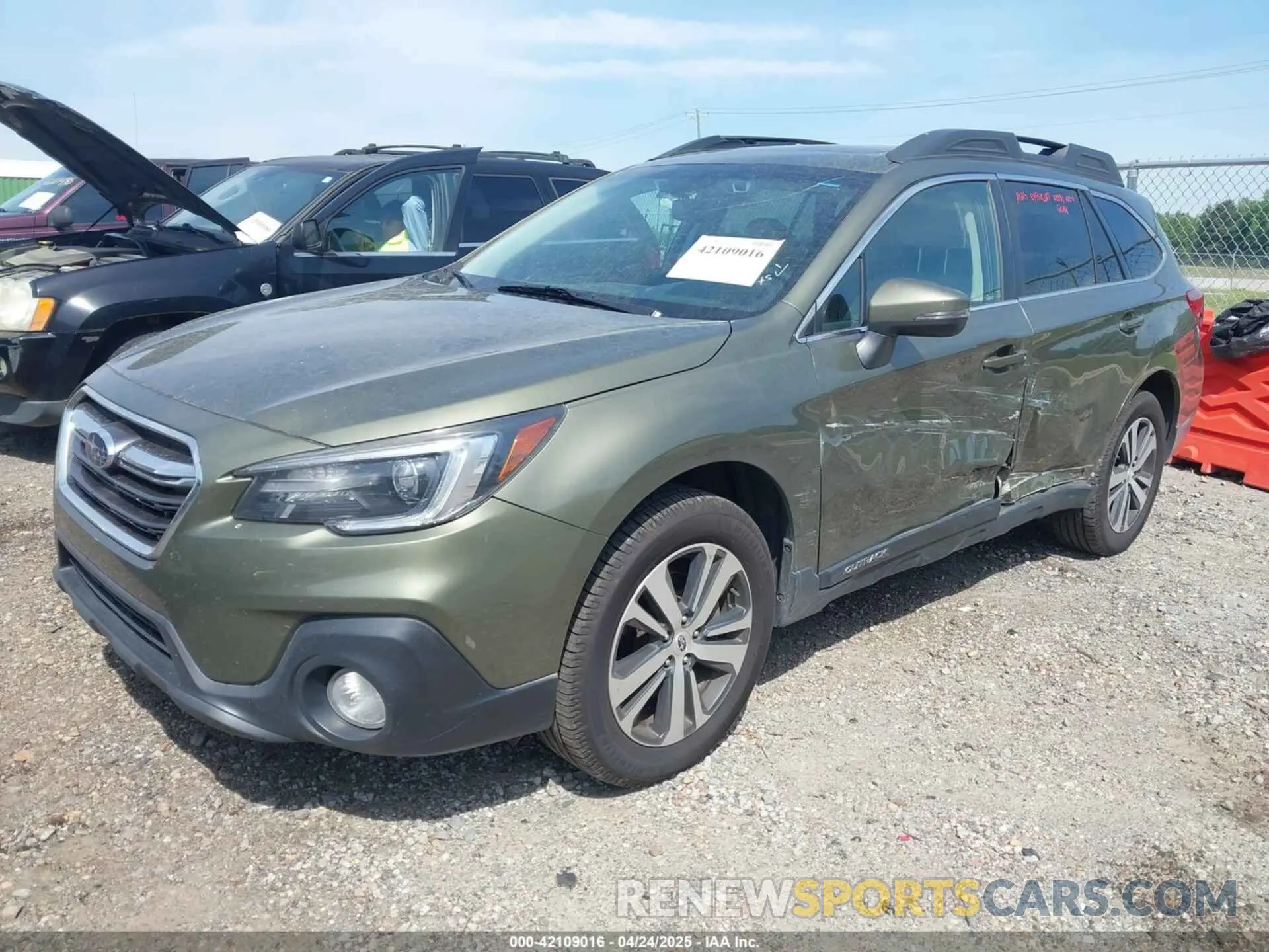2 Photograph of a damaged car 4S4BSANC8K3290495 SUBARU OUTBACK 2019