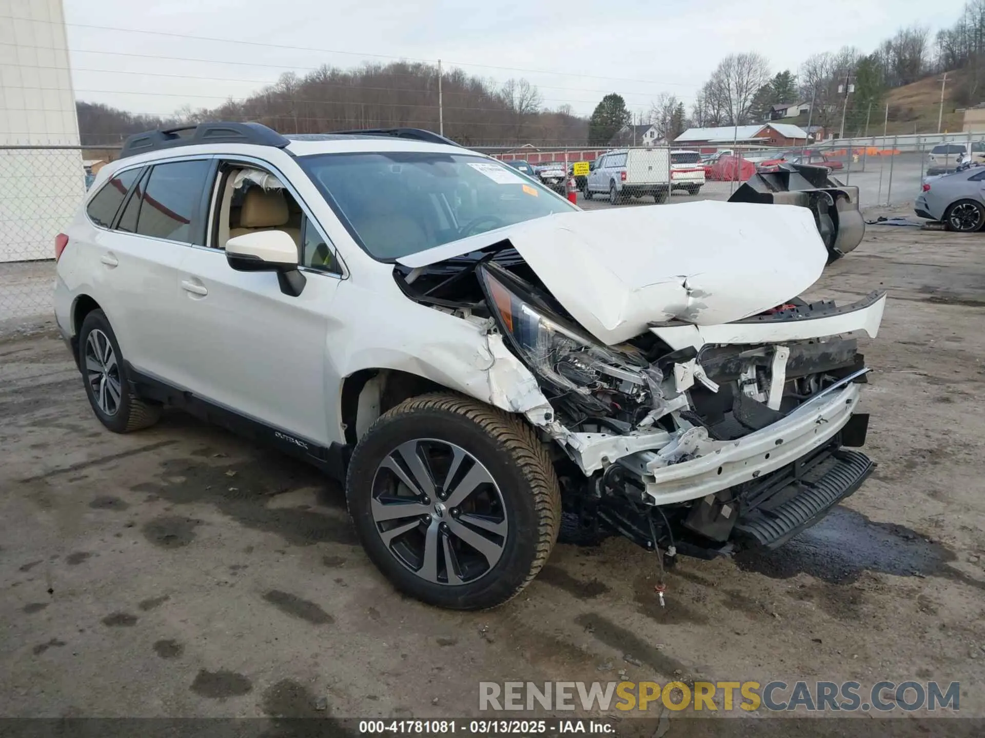 1 Photograph of a damaged car 4S4BSANC9K3314884 SUBARU OUTBACK 2019