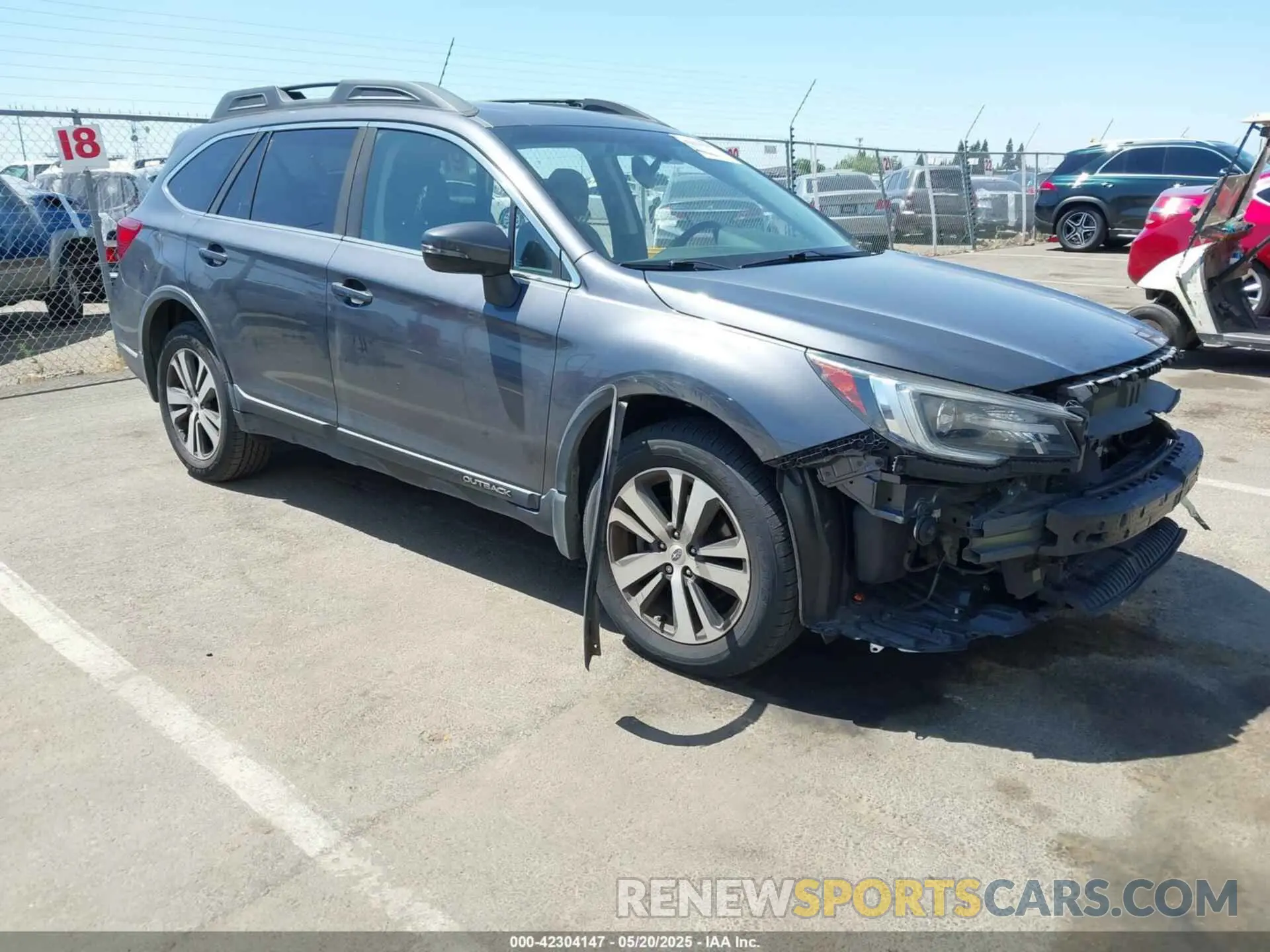 1 Photograph of a damaged car 4S4BSANC9K3355791 SUBARU OUTBACK 2019