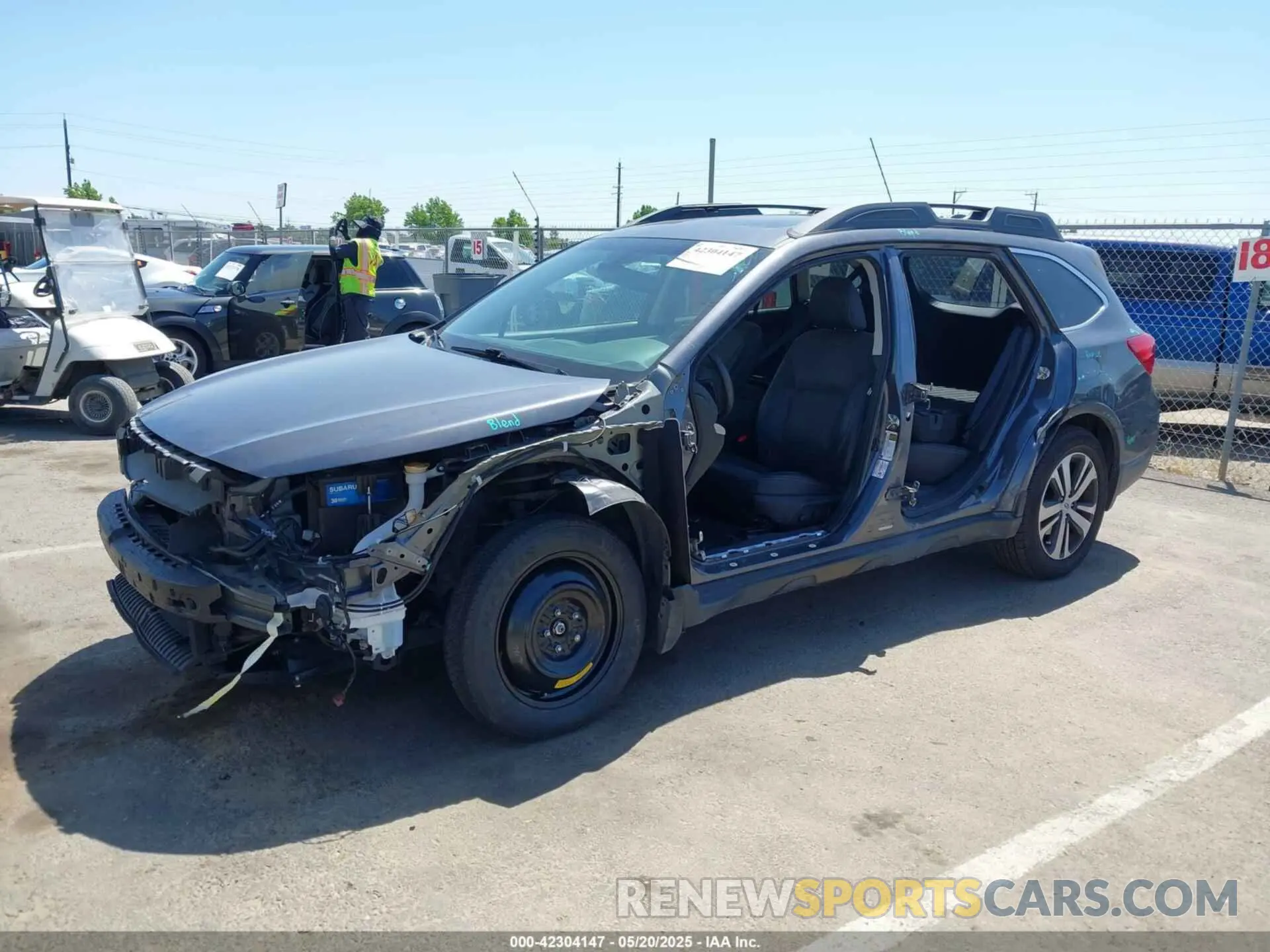 2 Photograph of a damaged car 4S4BSANC9K3355791 SUBARU OUTBACK 2019