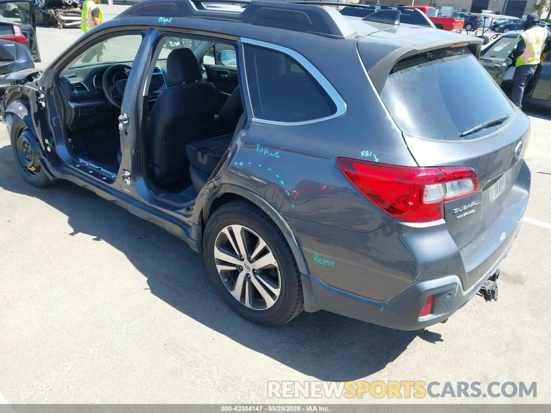 3 Photograph of a damaged car 4S4BSANC9K3355791 SUBARU OUTBACK 2019