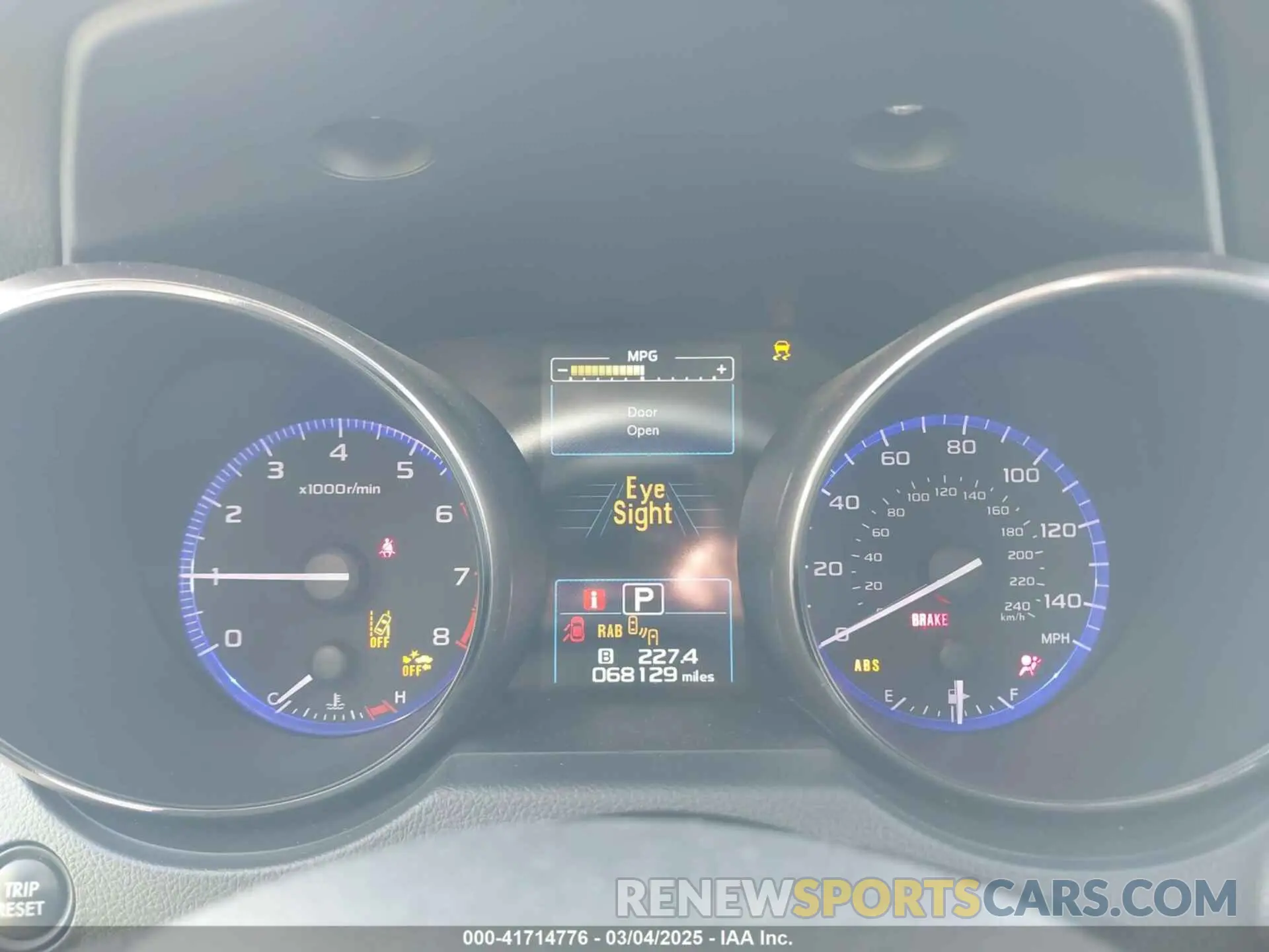 7 Photograph of a damaged car 4S4BSANC9K3368170 SUBARU OUTBACK 2019
