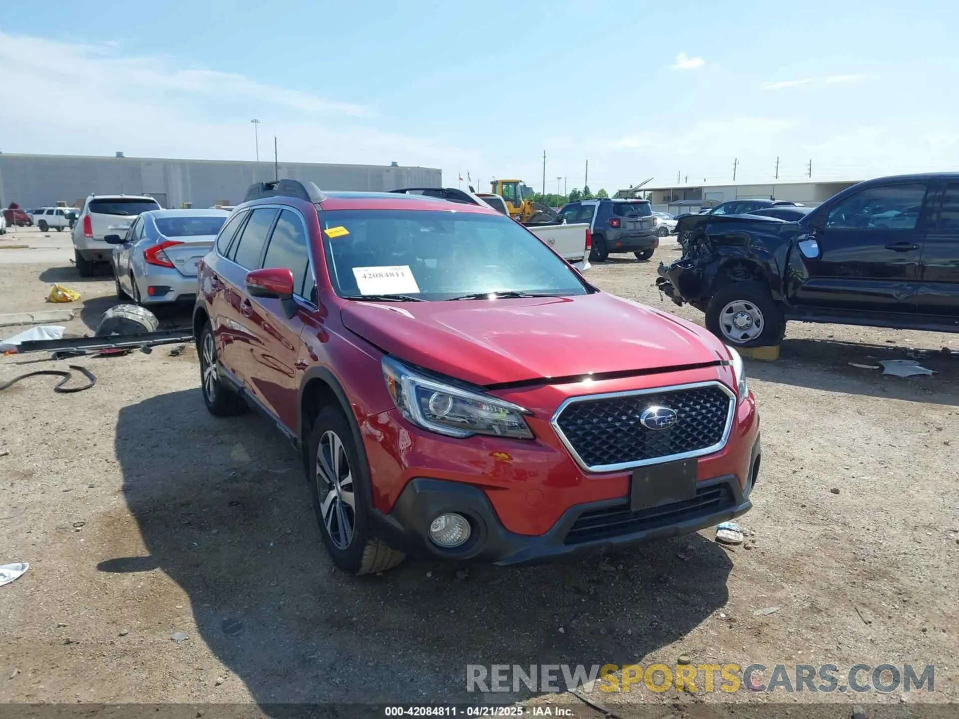 1 Photograph of a damaged car 4S4BSENC4K3369699 SUBARU OUTBACK 2019
