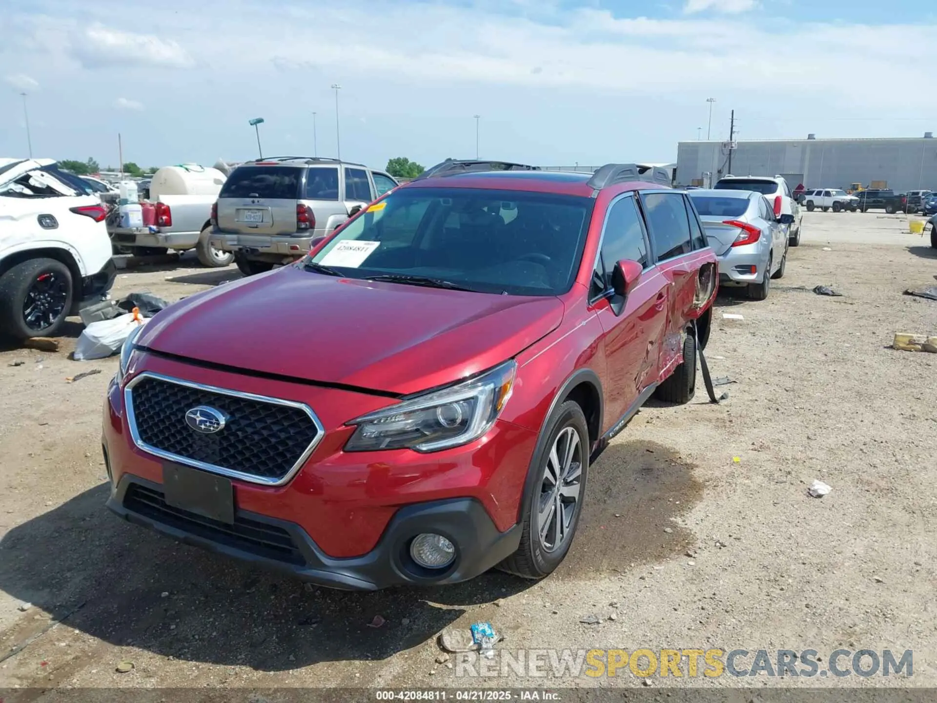 2 Photograph of a damaged car 4S4BSENC4K3369699 SUBARU OUTBACK 2019