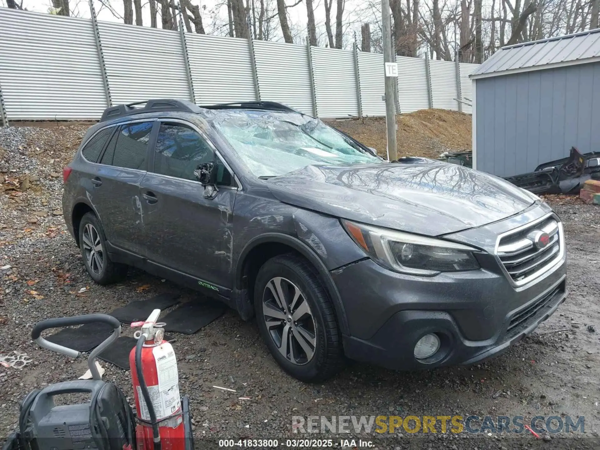1 Photograph of a damaged car 4S4BSENC5K3307955 SUBARU OUTBACK 2019