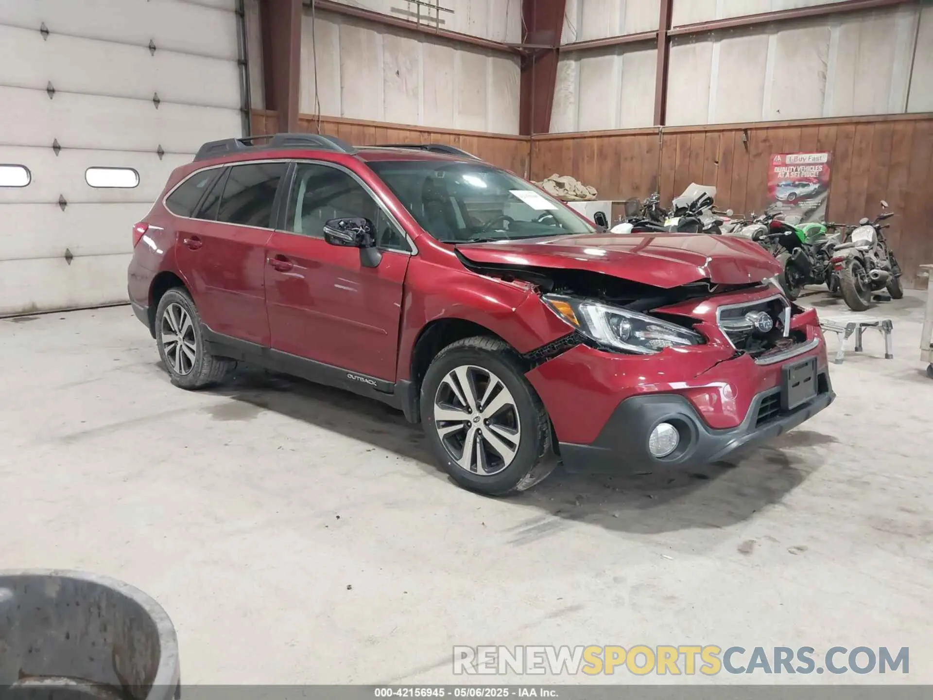1 Photograph of a damaged car 4S4BSENC6K3330287 SUBARU OUTBACK 2019