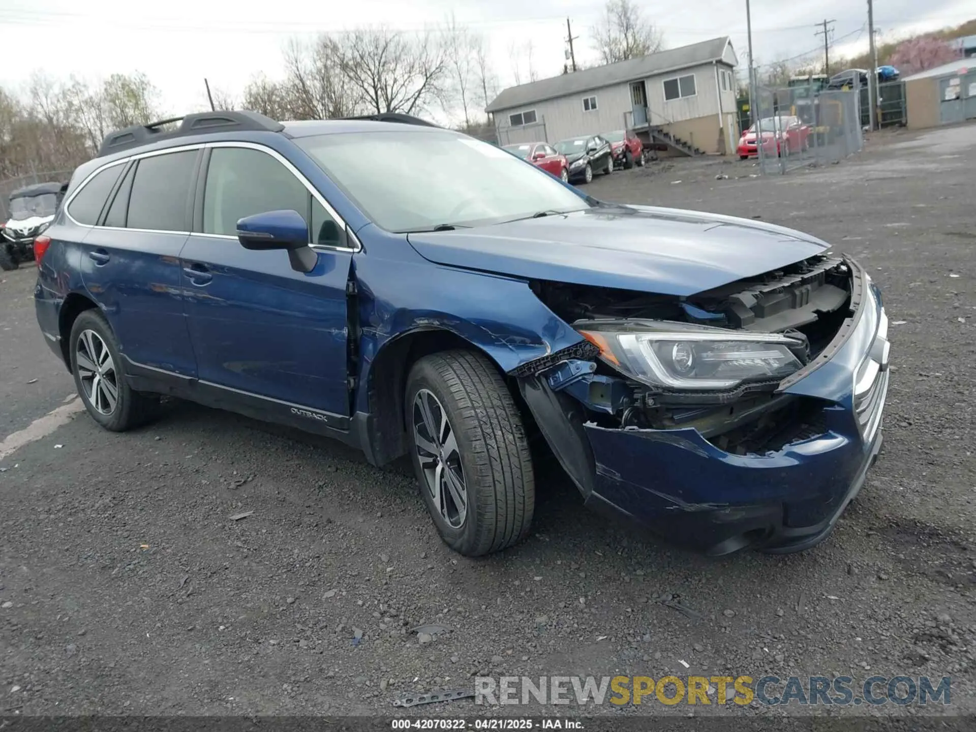 1 Photograph of a damaged car 4S4BSENC8K3317105 SUBARU OUTBACK 2019