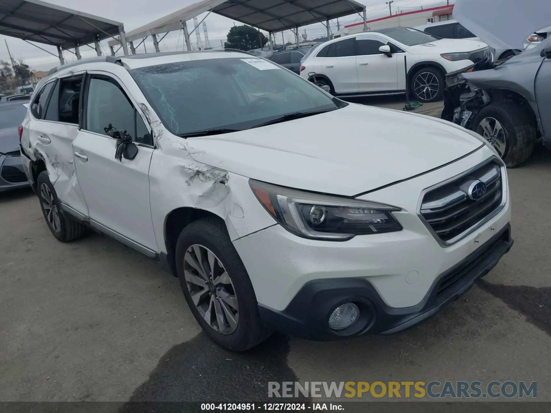 1 Photograph of a damaged car 4S4BSETC2K3323307 SUBARU OUTBACK 2019