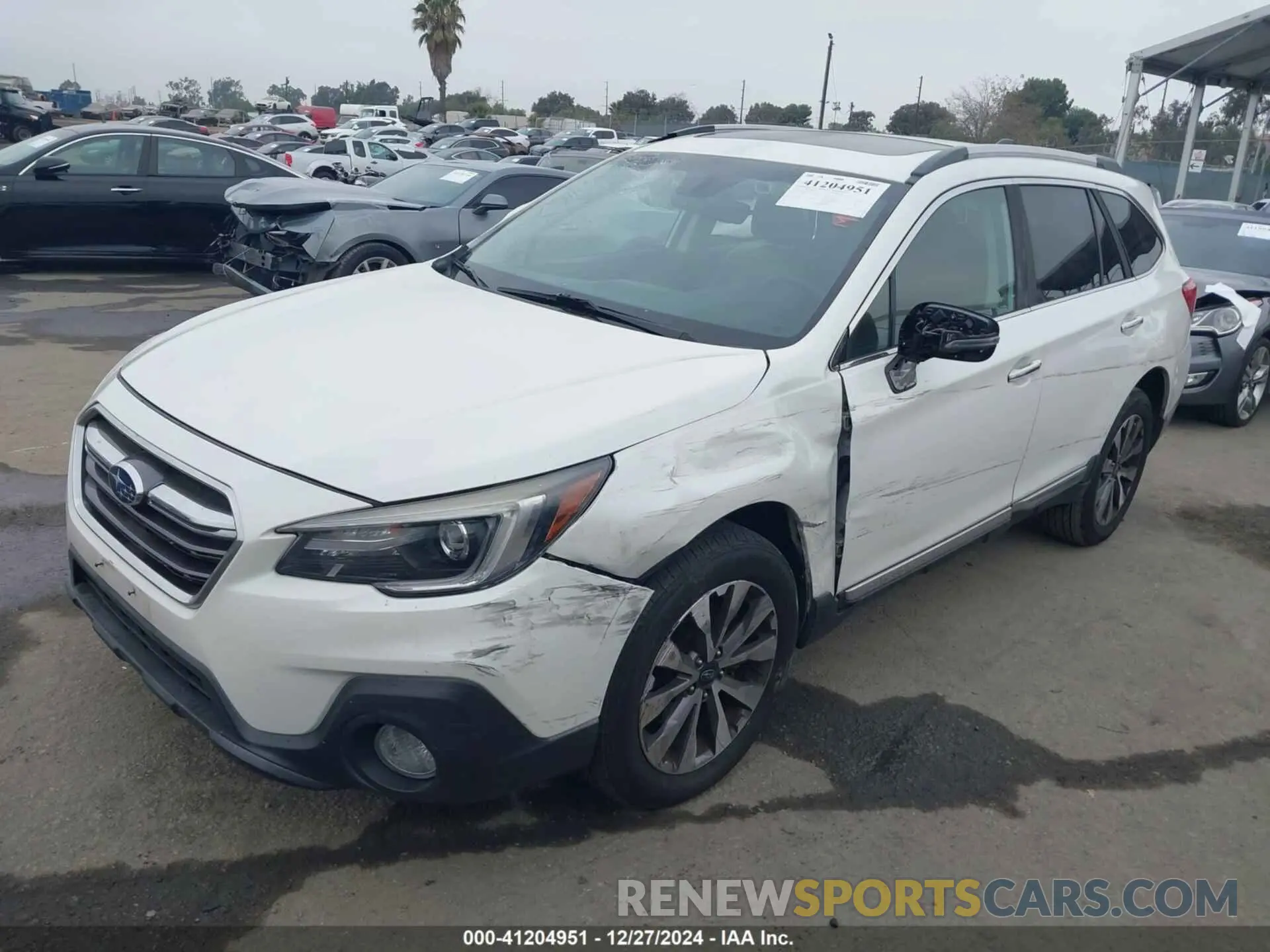 2 Photograph of a damaged car 4S4BSETC2K3323307 SUBARU OUTBACK 2019