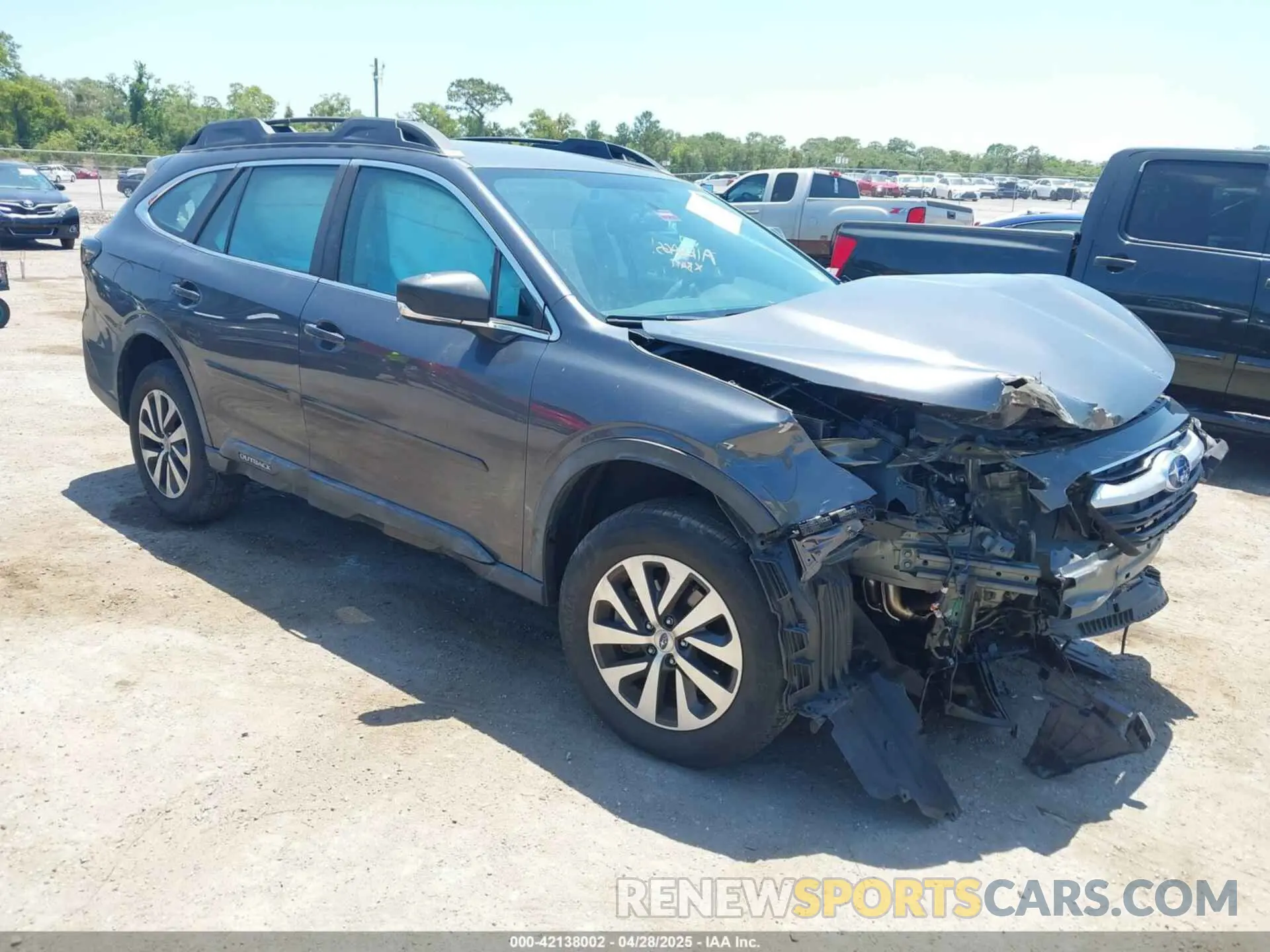 1 Photograph of a damaged car 4S4BTAAC2L3143528 SUBARU OUTBACK 2020