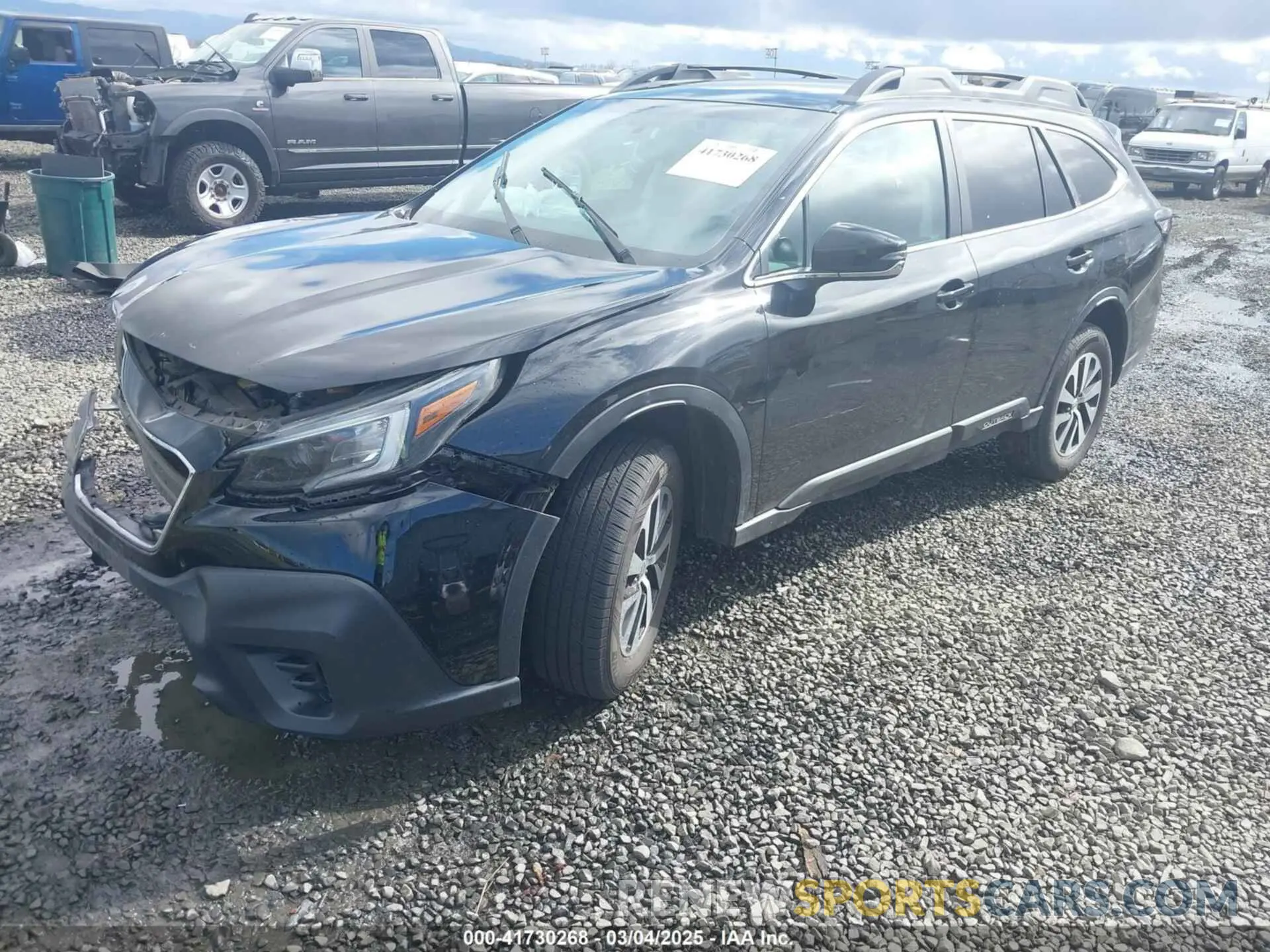 2 Photograph of a damaged car 4S4BTACC4L3266471 SUBARU OUTBACK 2020