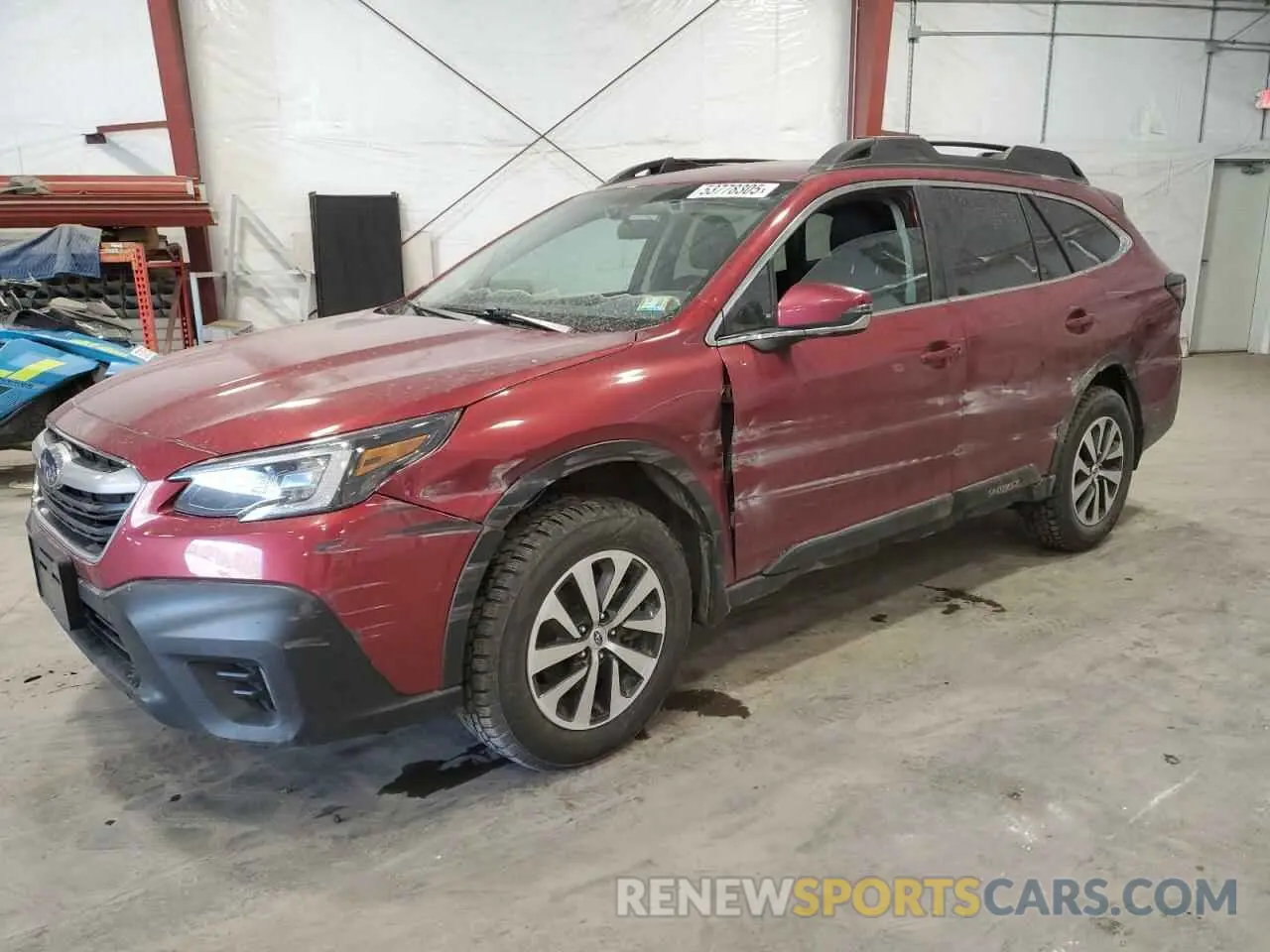 1 Photograph of a damaged car 4S4BTACC5L3251509 SUBARU OUTBACK 2020