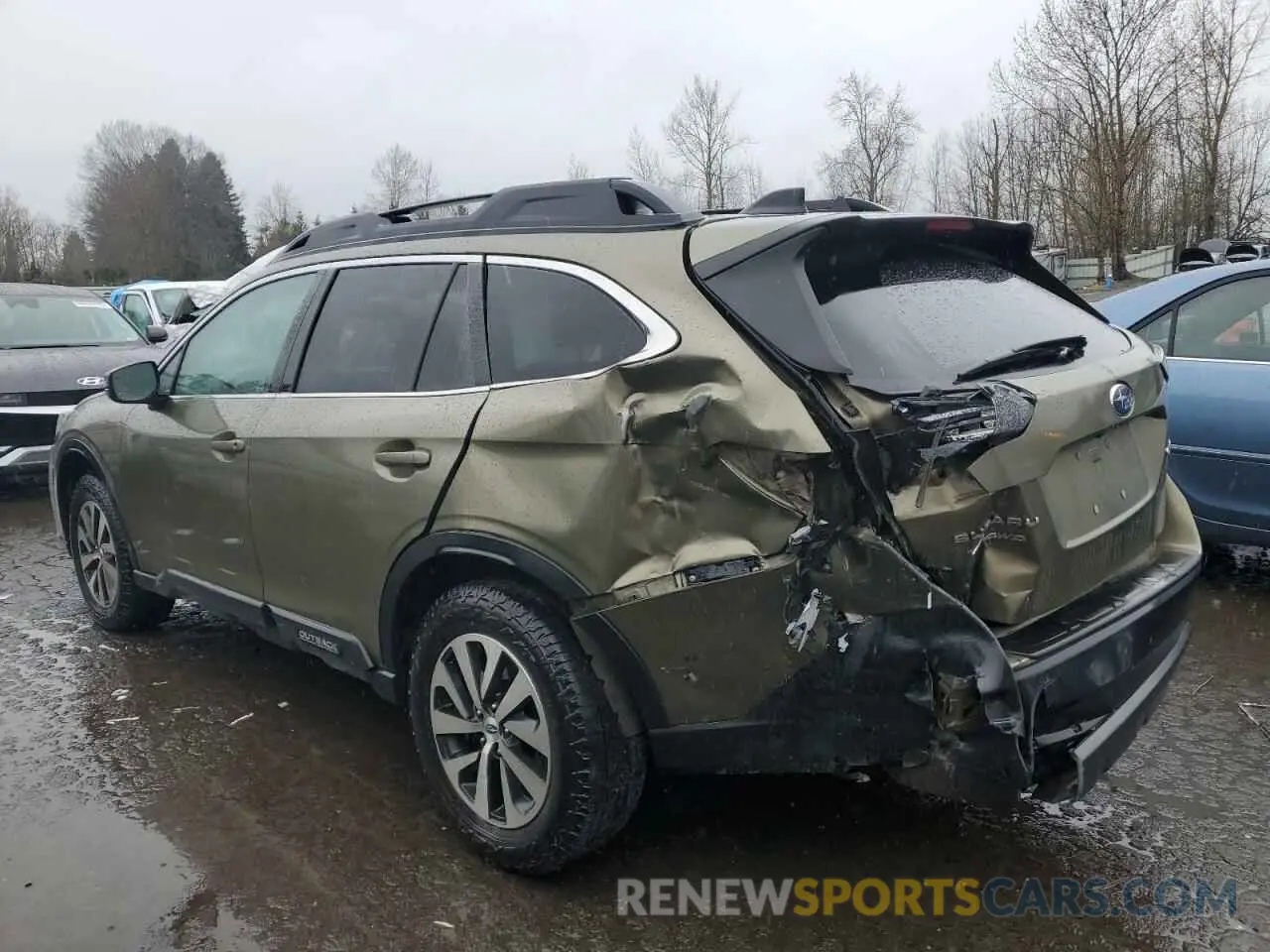 2 Photograph of a damaged car 4S4BTACC6L3116376 SUBARU OUTBACK 2020