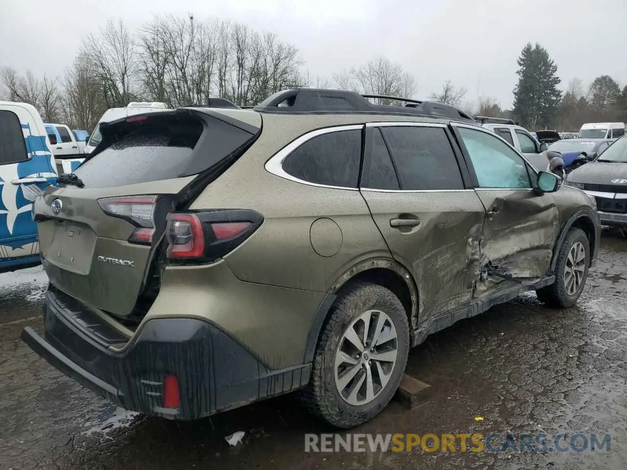 3 Photograph of a damaged car 4S4BTACC6L3116376 SUBARU OUTBACK 2020