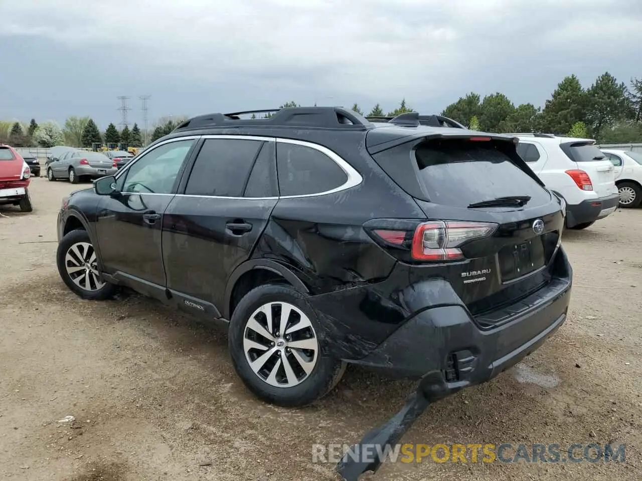2 Photograph of a damaged car 4S4BTACC8L3244036 SUBARU OUTBACK 2020