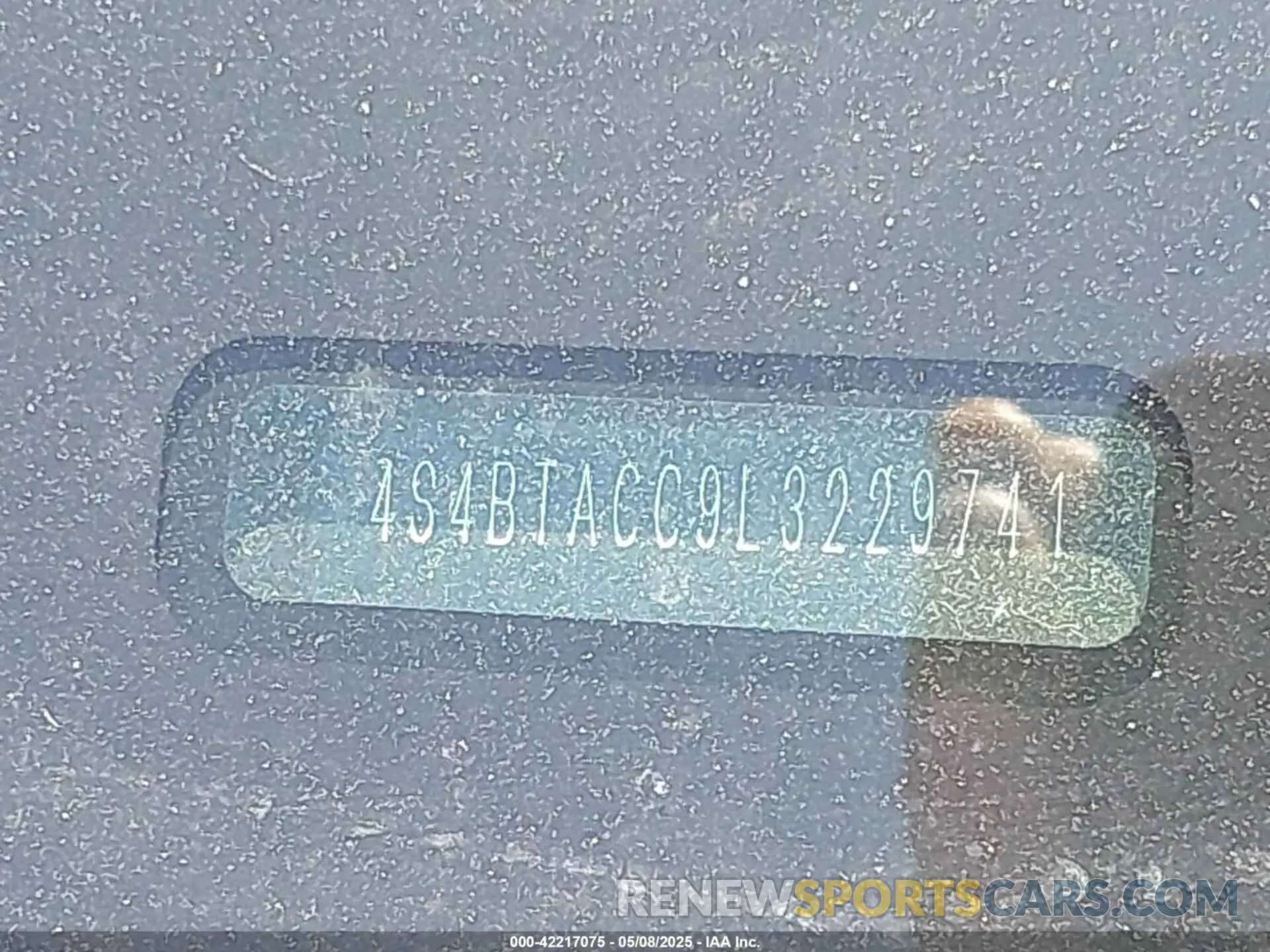 9 Photograph of a damaged car 4S4BTACC9L3229741 SUBARU OUTBACK 2020