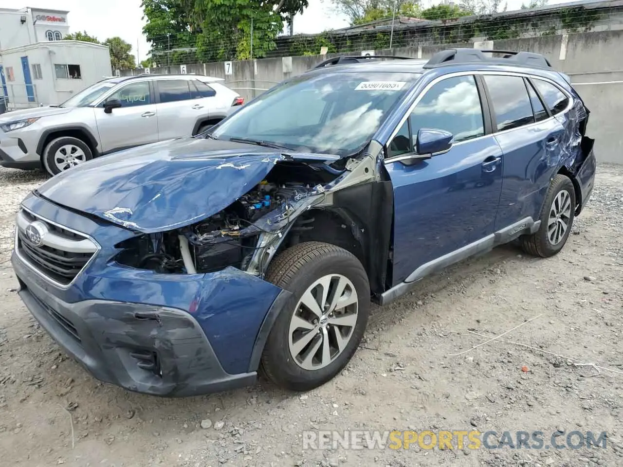 1 Photograph of a damaged car 4S4BTAEC2L3128666 SUBARU OUTBACK 2020