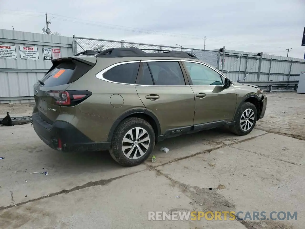 3 Photograph of a damaged car 4S4BTAEC2L3249052 SUBARU OUTBACK 2020