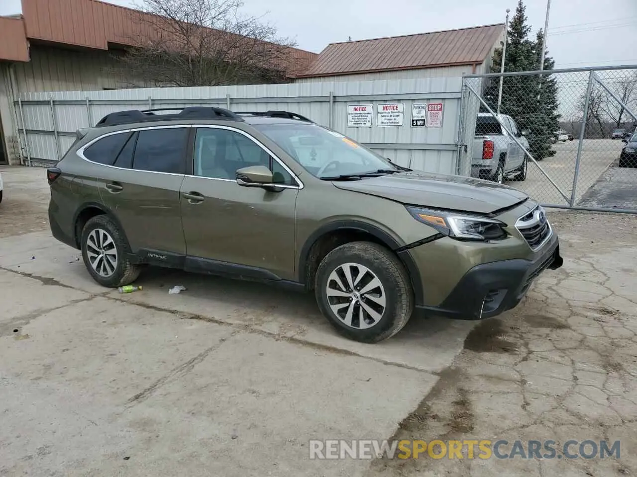 4 Photograph of a damaged car 4S4BTAEC2L3249052 SUBARU OUTBACK 2020