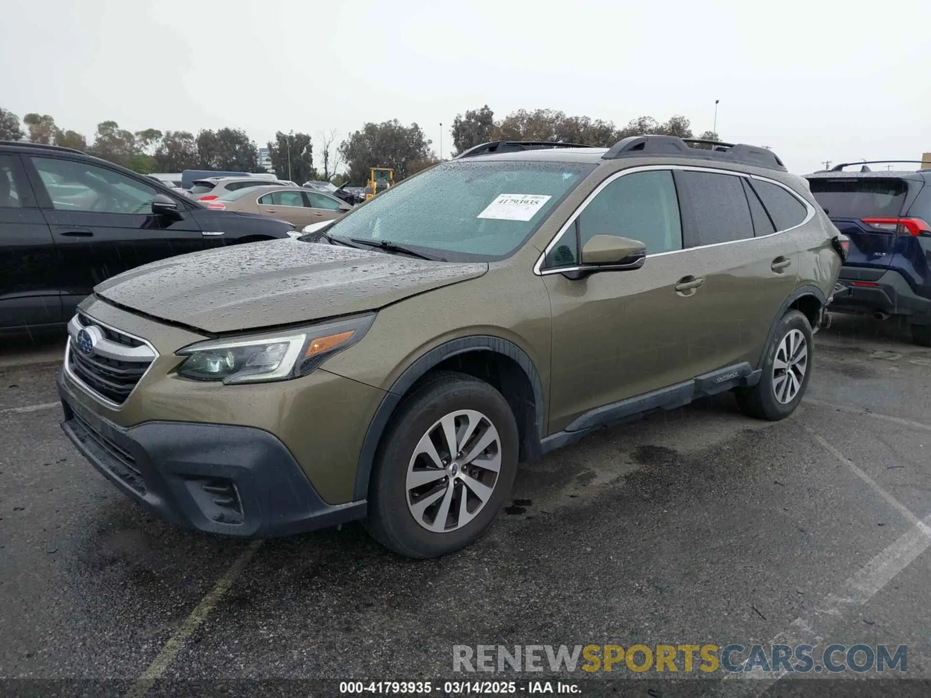 2 Photograph of a damaged car 4S4BTAEC3L3174779 SUBARU OUTBACK 2020