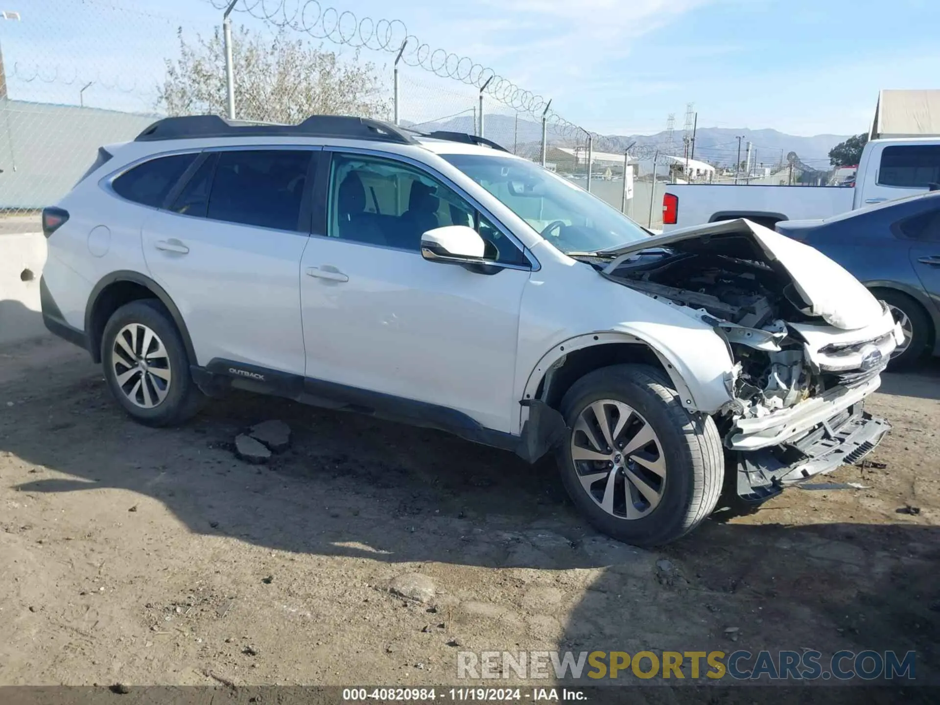 1 Photograph of a damaged car 4S4BTAEC4L3256374 SUBARU OUTBACK 2020