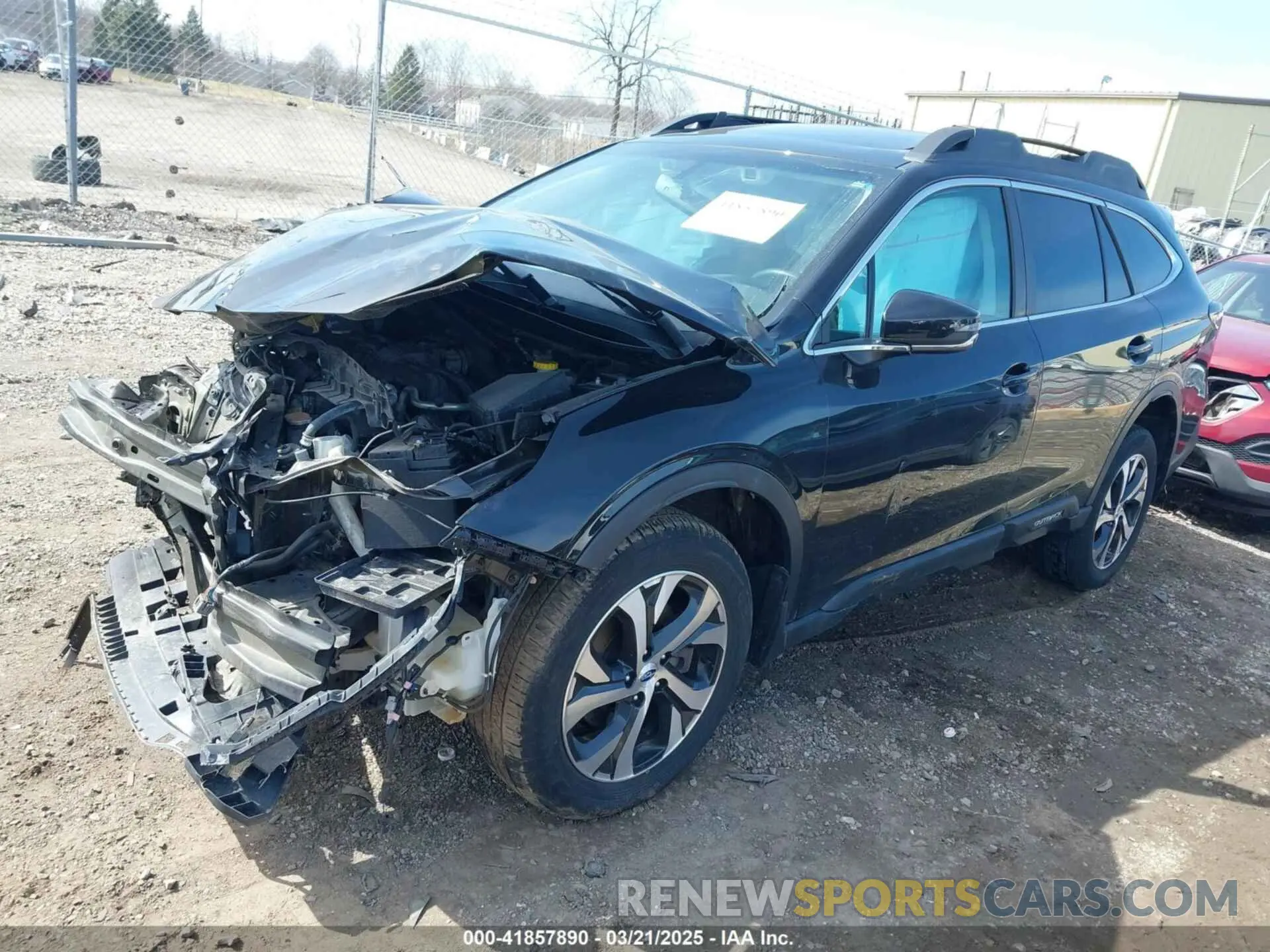 2 Photograph of a damaged car 4S4BTANC1L3108621 SUBARU OUTBACK 2020