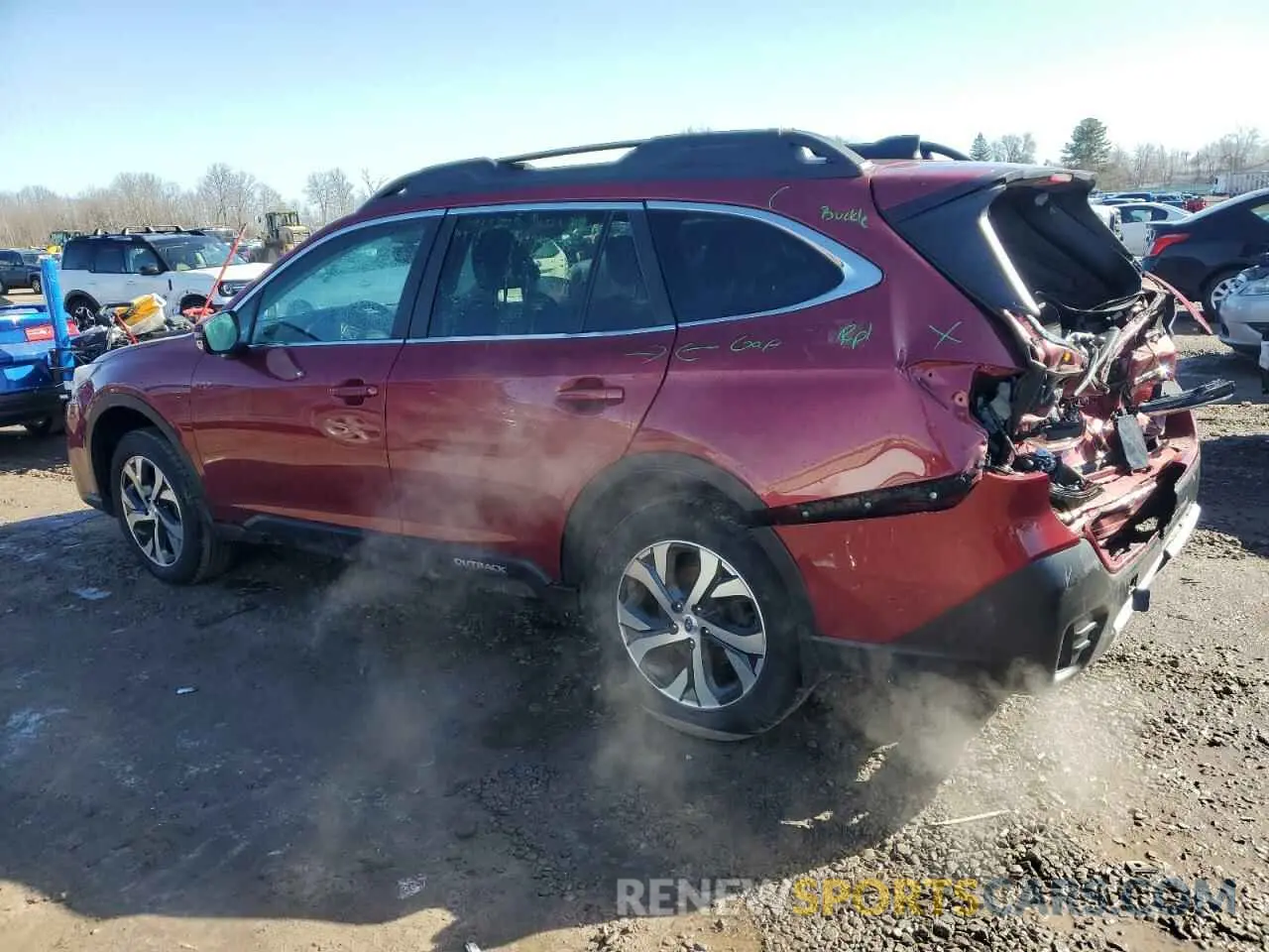 2 Photograph of a damaged car 4S4BTANC1L3140002 SUBARU OUTBACK 2020