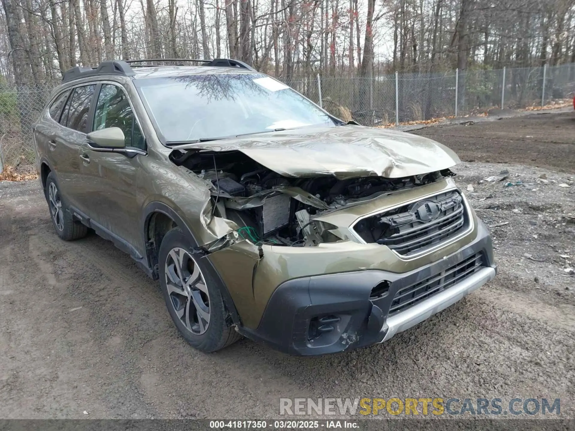 1 Photograph of a damaged car 4S4BTANC2L3211451 SUBARU OUTBACK 2020