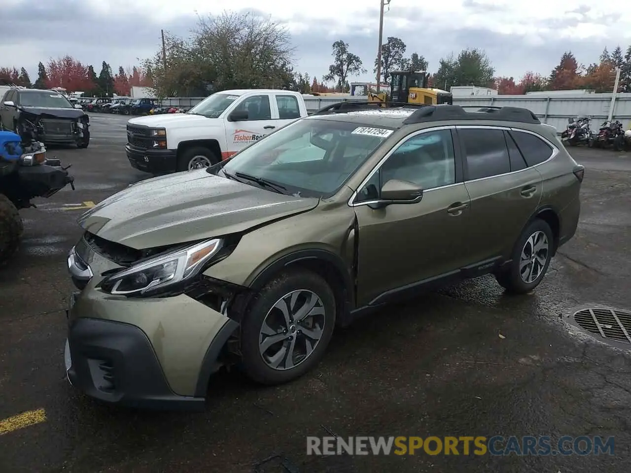 1 Photograph of a damaged car 4S4BTANC3L3105347 SUBARU OUTBACK 2020