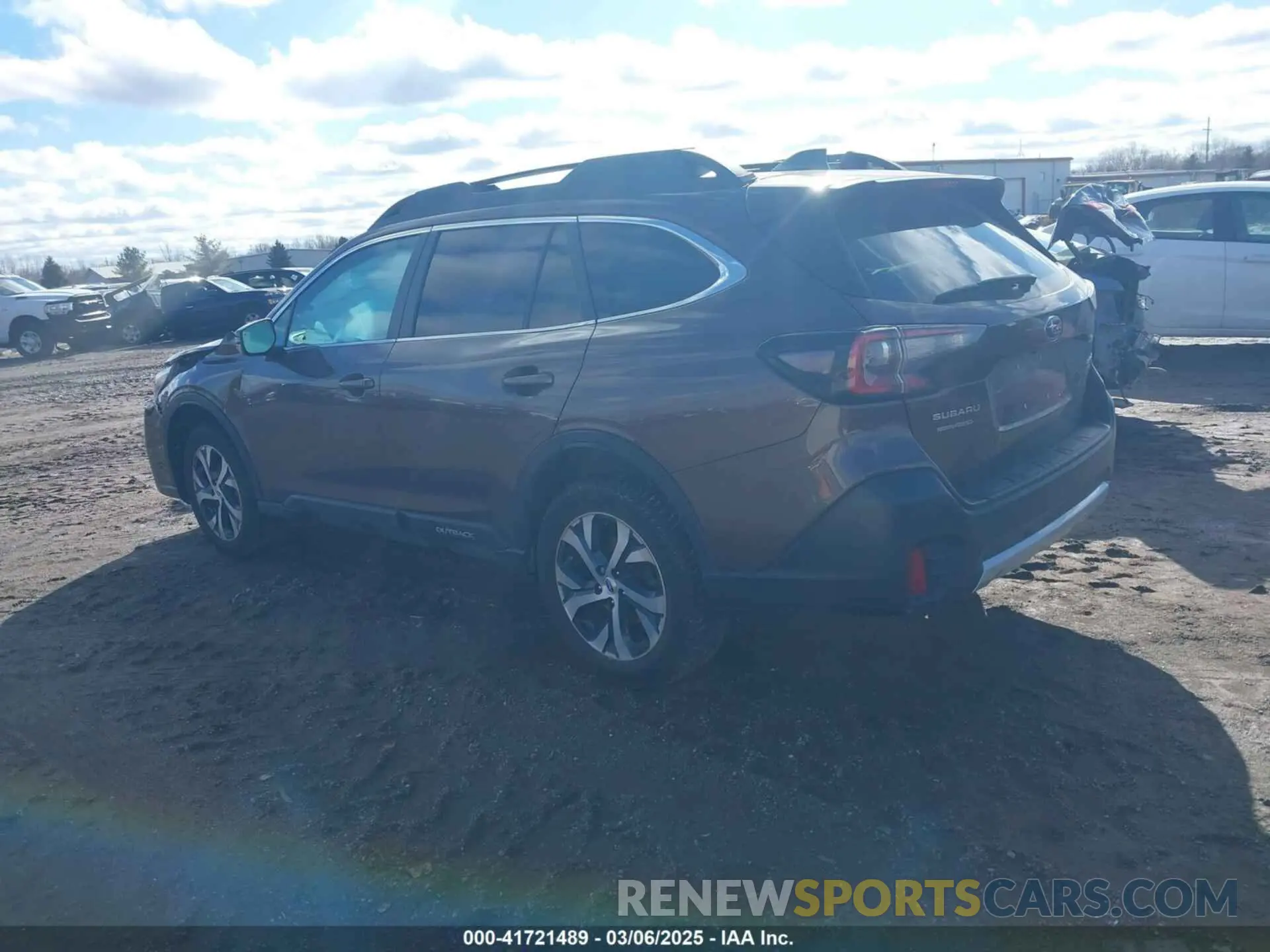 3 Photograph of a damaged car 4S4BTANC3L3269360 SUBARU OUTBACK 2020