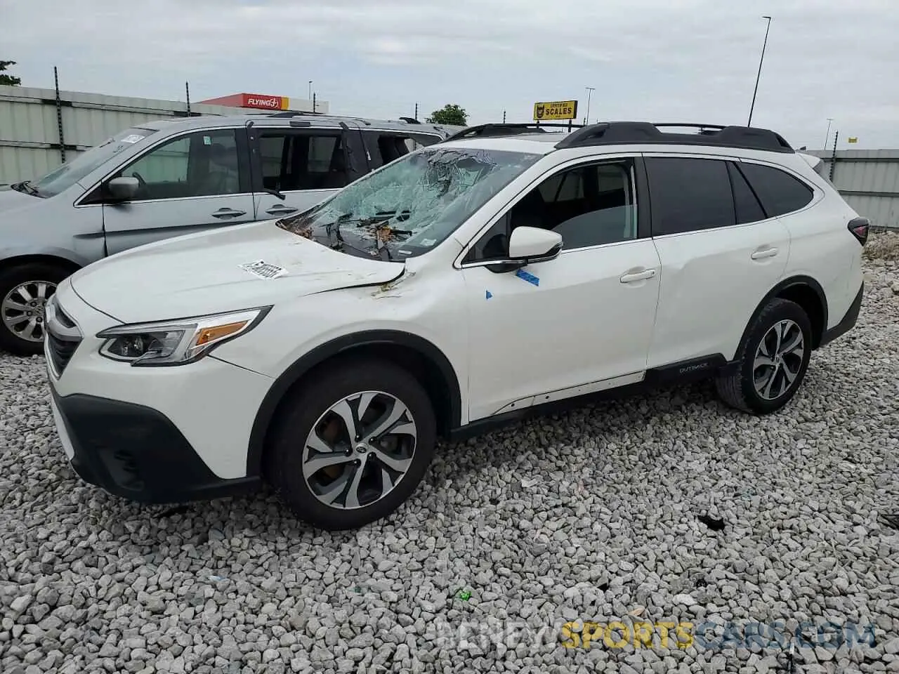 1 Photograph of a damaged car 4S4BTANC5L3158955 SUBARU OUTBACK 2020