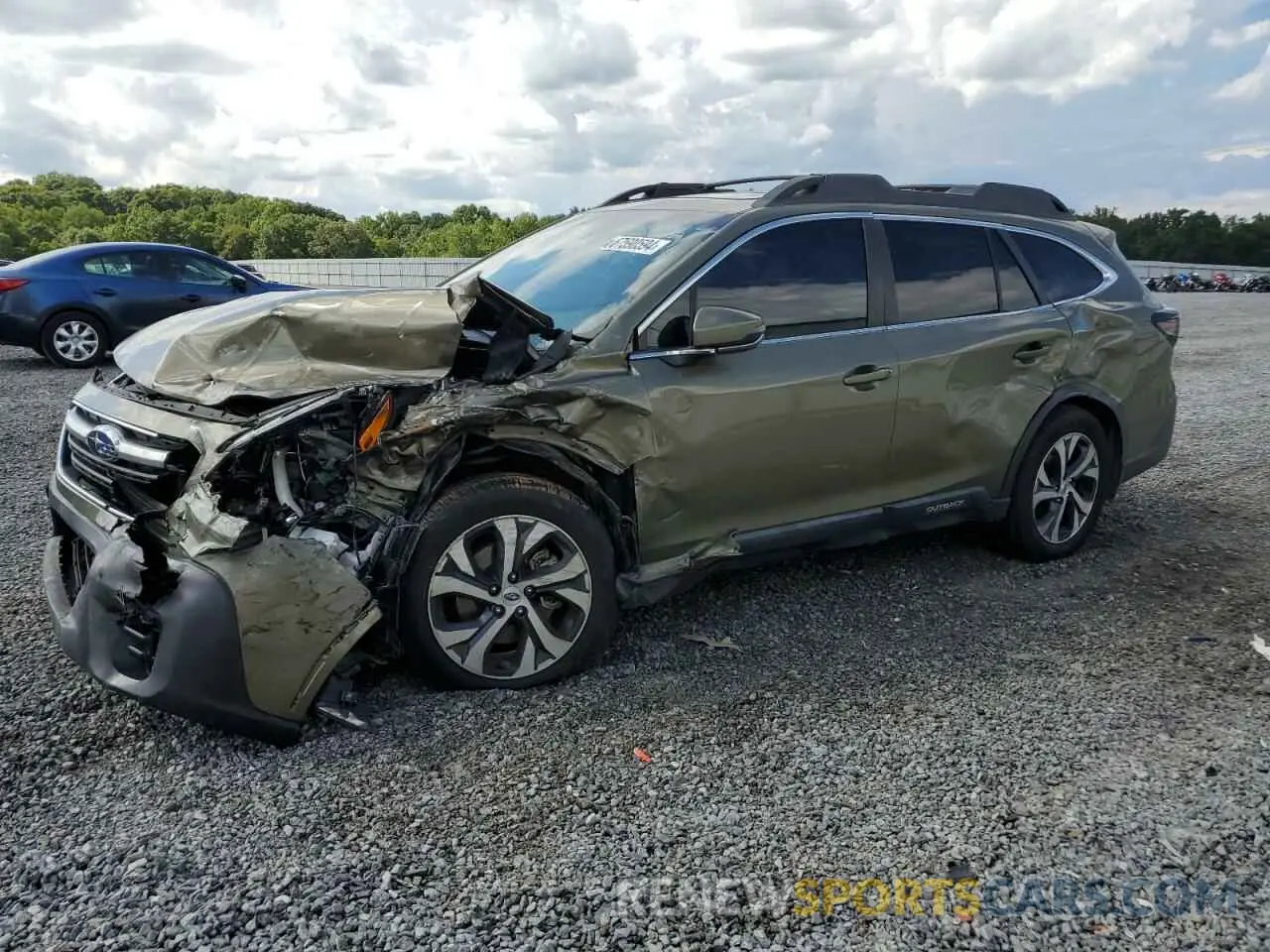 1 Photograph of a damaged car 4S4BTANC8L3127991 SUBARU OUTBACK 2020
