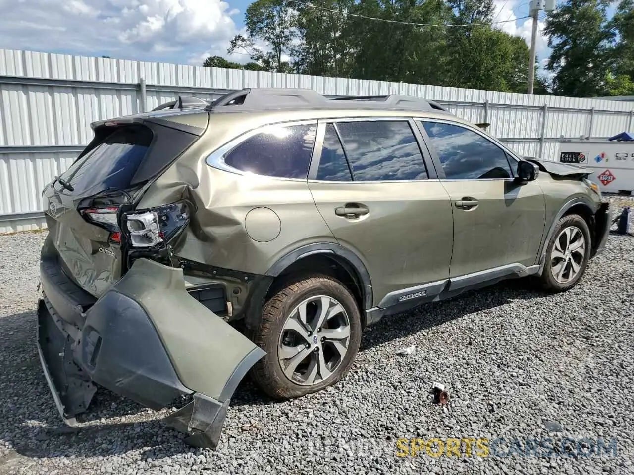 3 Photograph of a damaged car 4S4BTANC8L3127991 SUBARU OUTBACK 2020