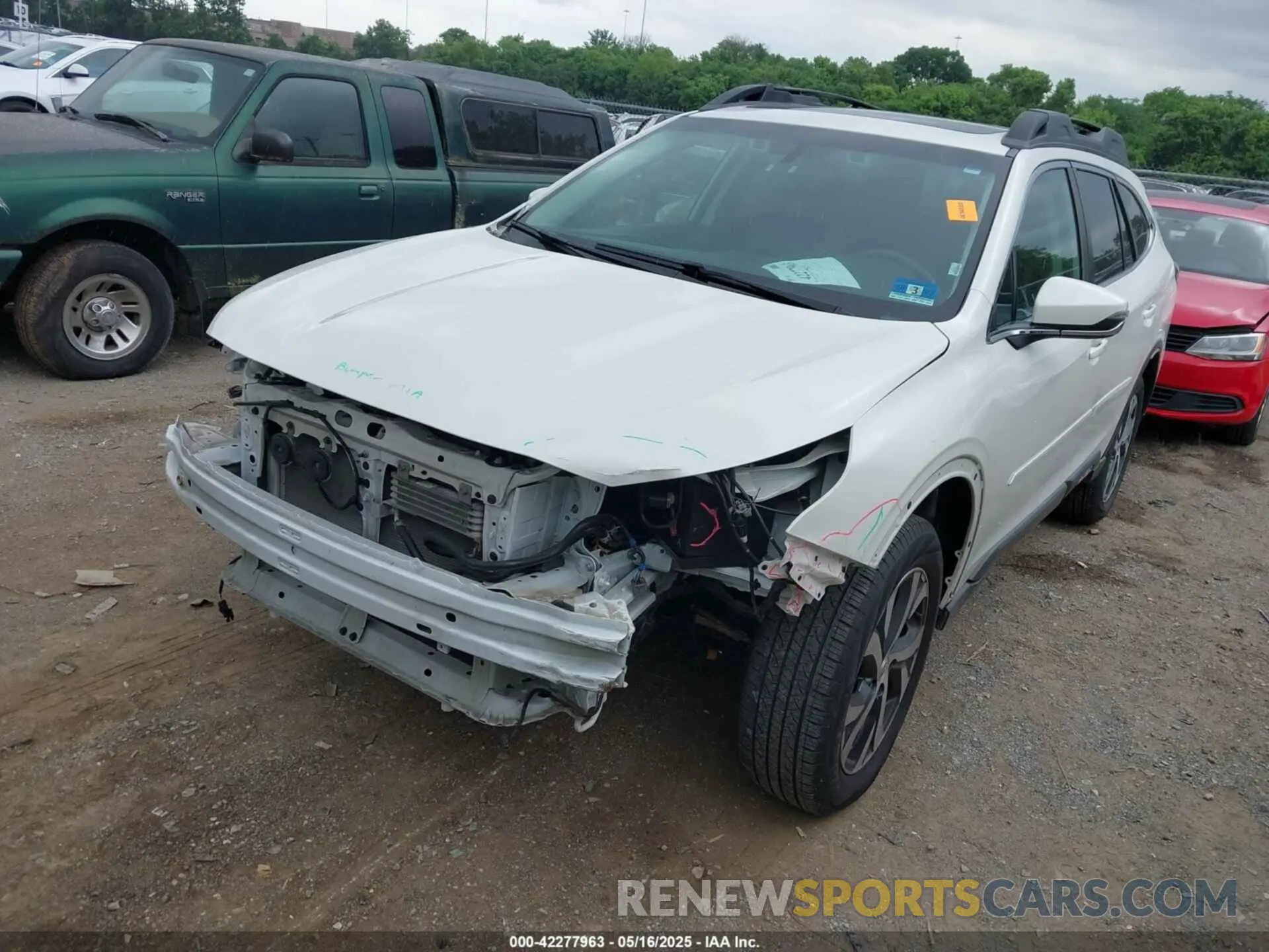2 Photograph of a damaged car 4S4BTANC8L3194137 SUBARU OUTBACK 2020